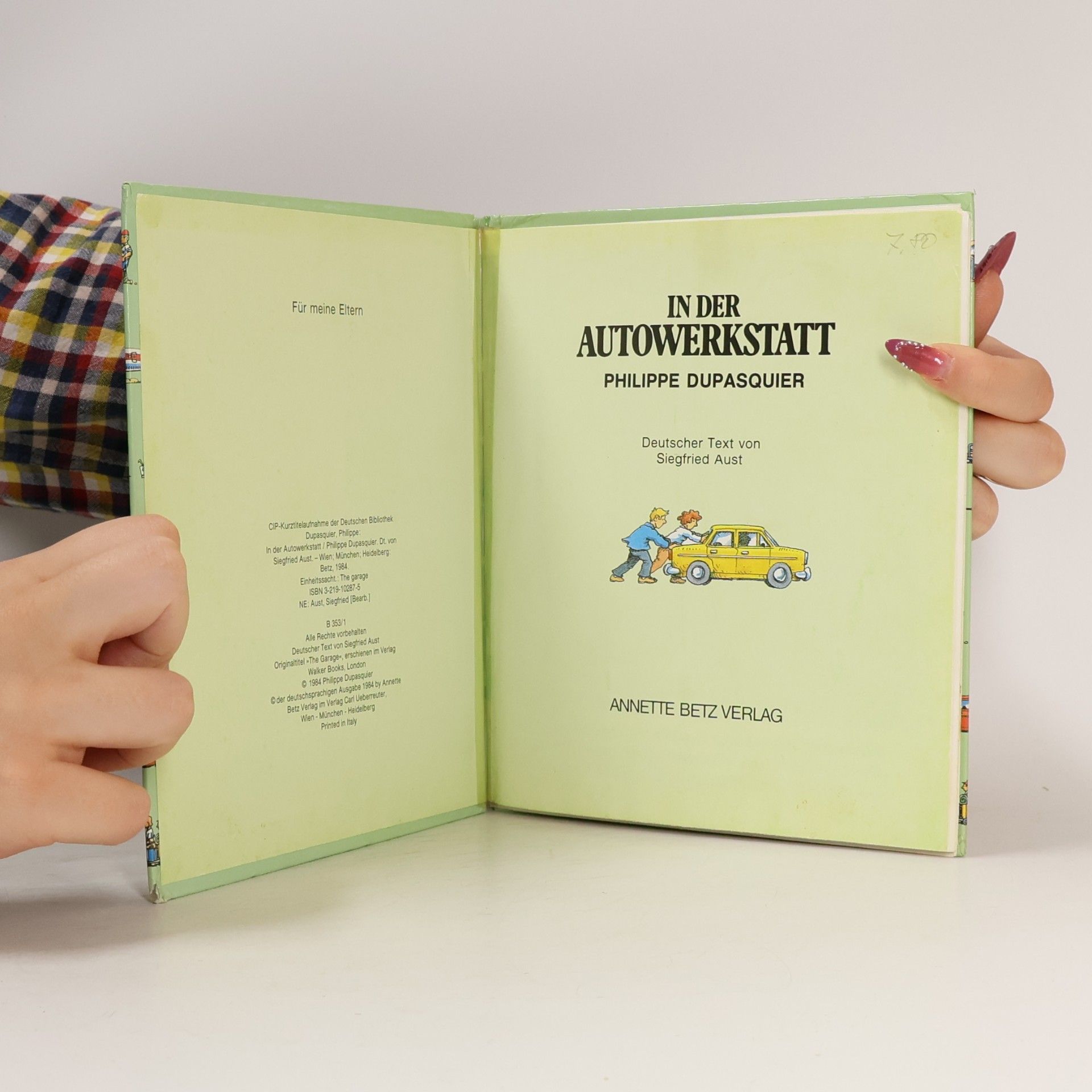 Siegfried Aust In der Autowerkstatt