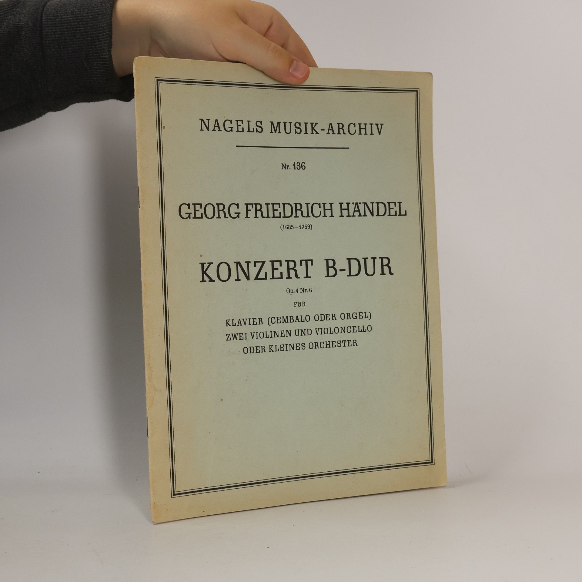 Georg Friedrich Händel Konzert, B-dur