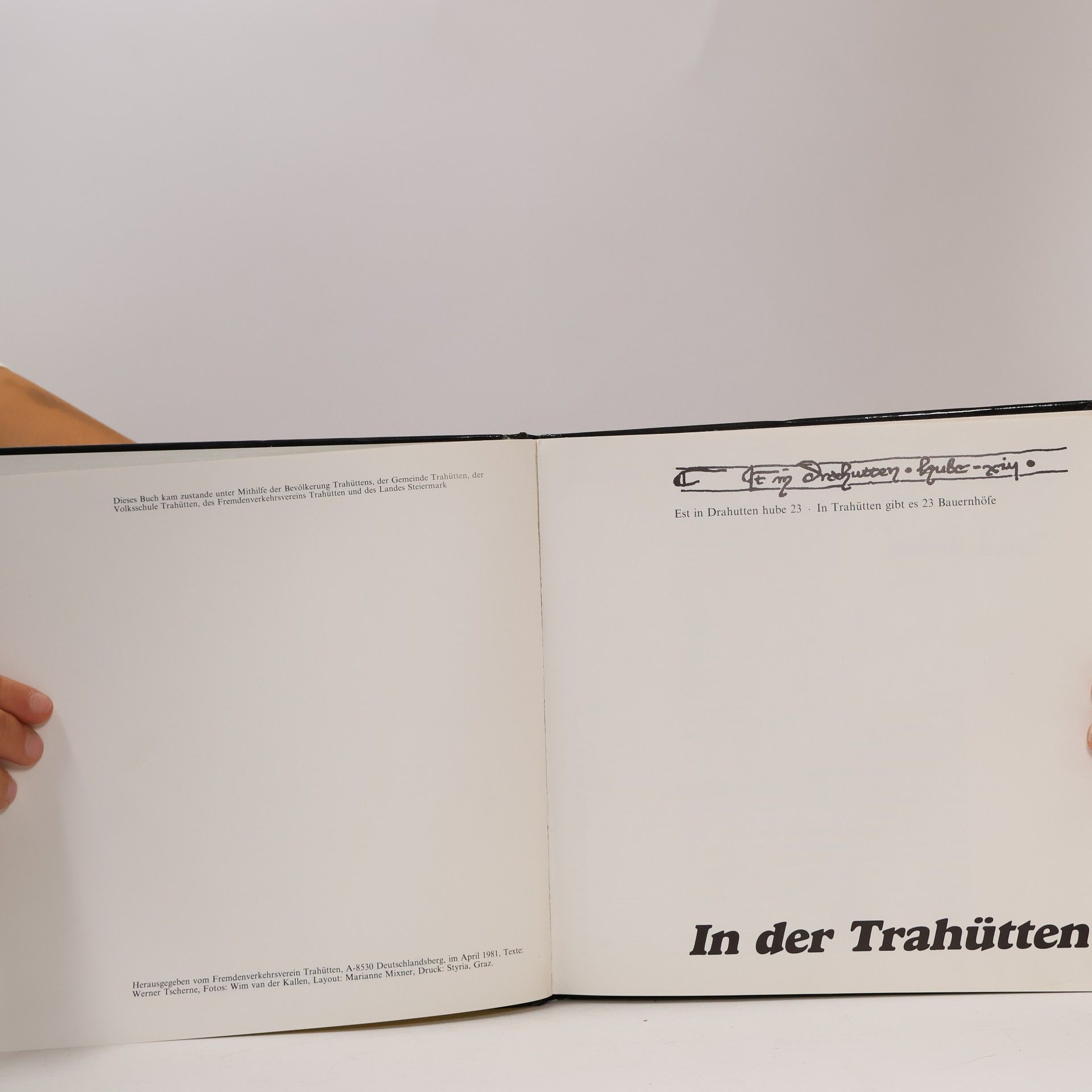 Werner Tscherne In der Trahütten