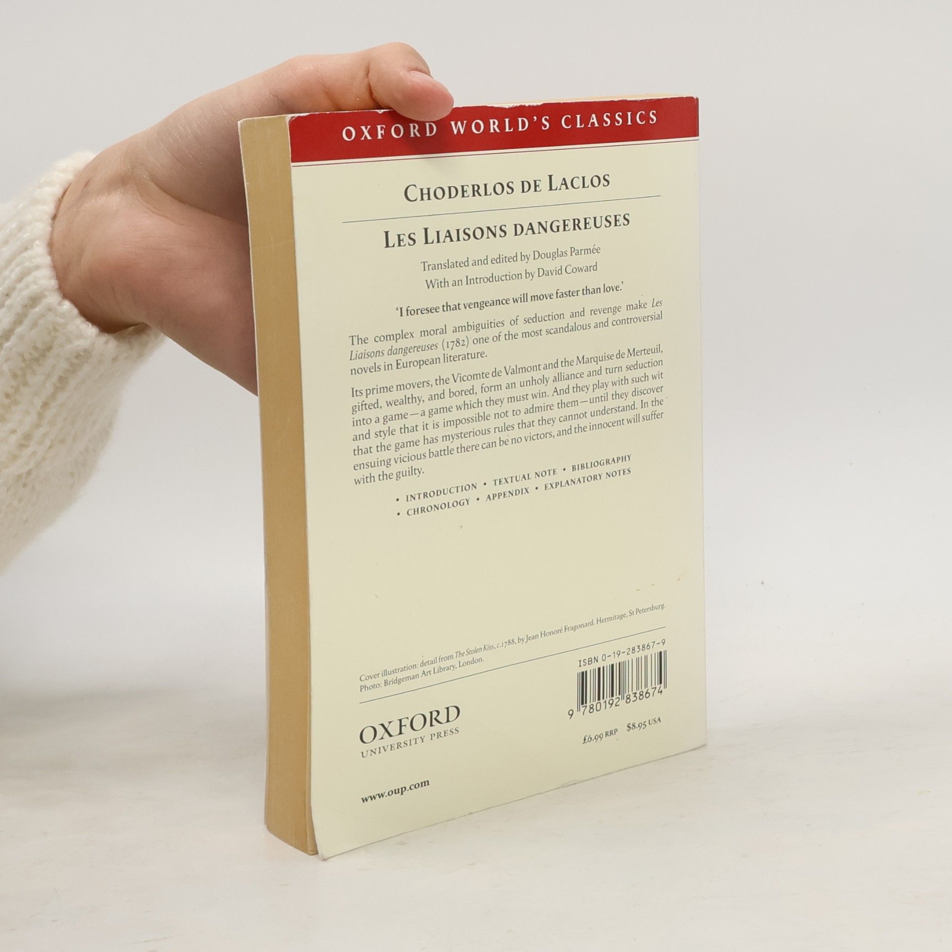 Pierre-Ambroise-François Choderlos de Laclos Oxford World's Classics: Les Liaisons Dangereuses - A New Translation by Douglas Parmée