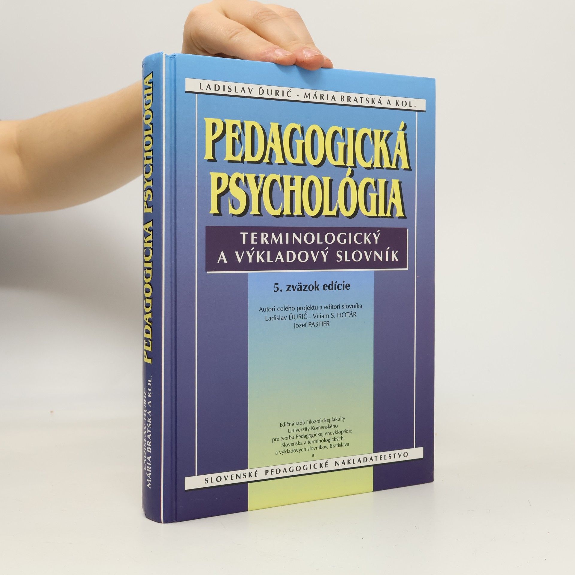 Pedagogická psychológia - Terminologický a výkladový slovník