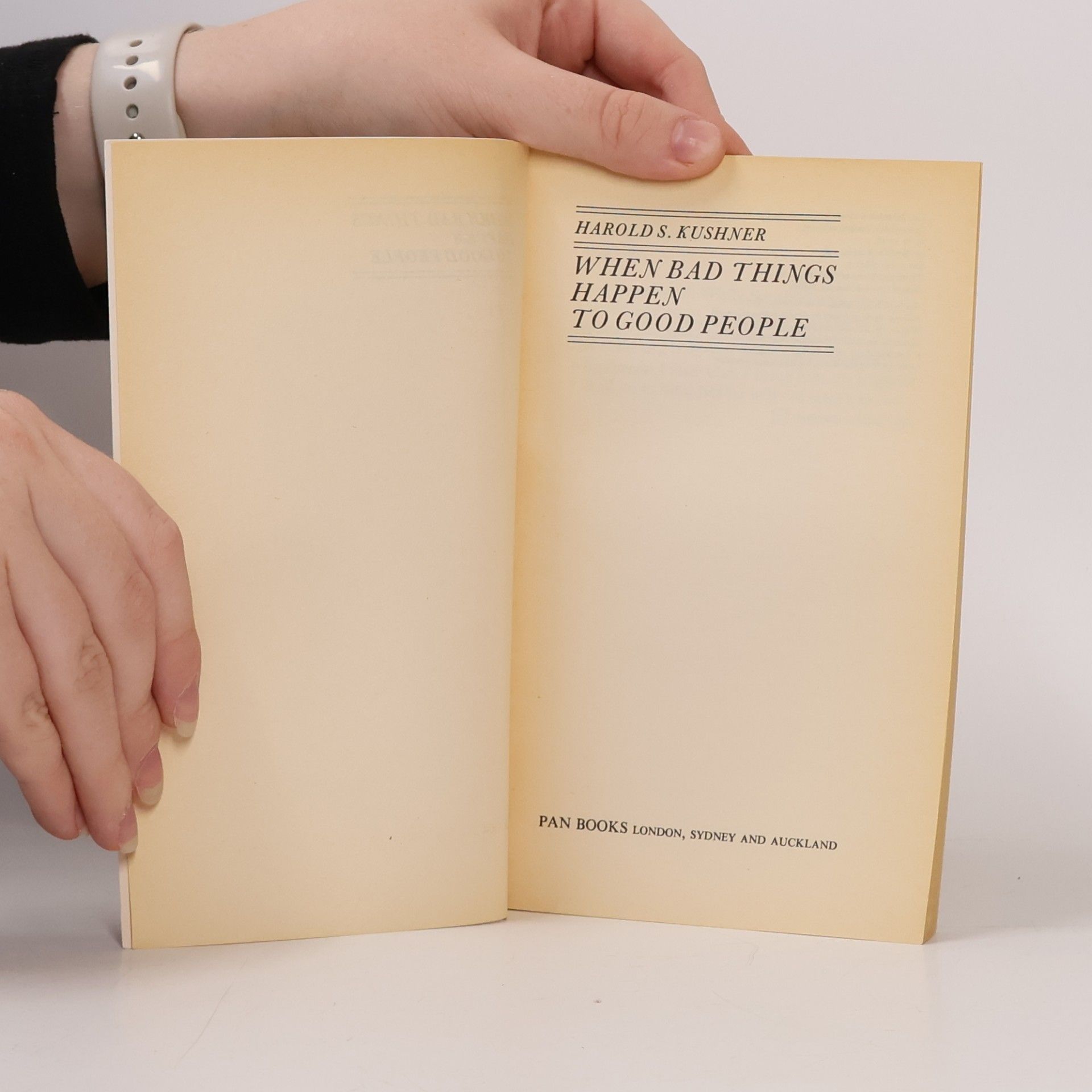 Harold Kushner When Bad Things Happen to Good People
