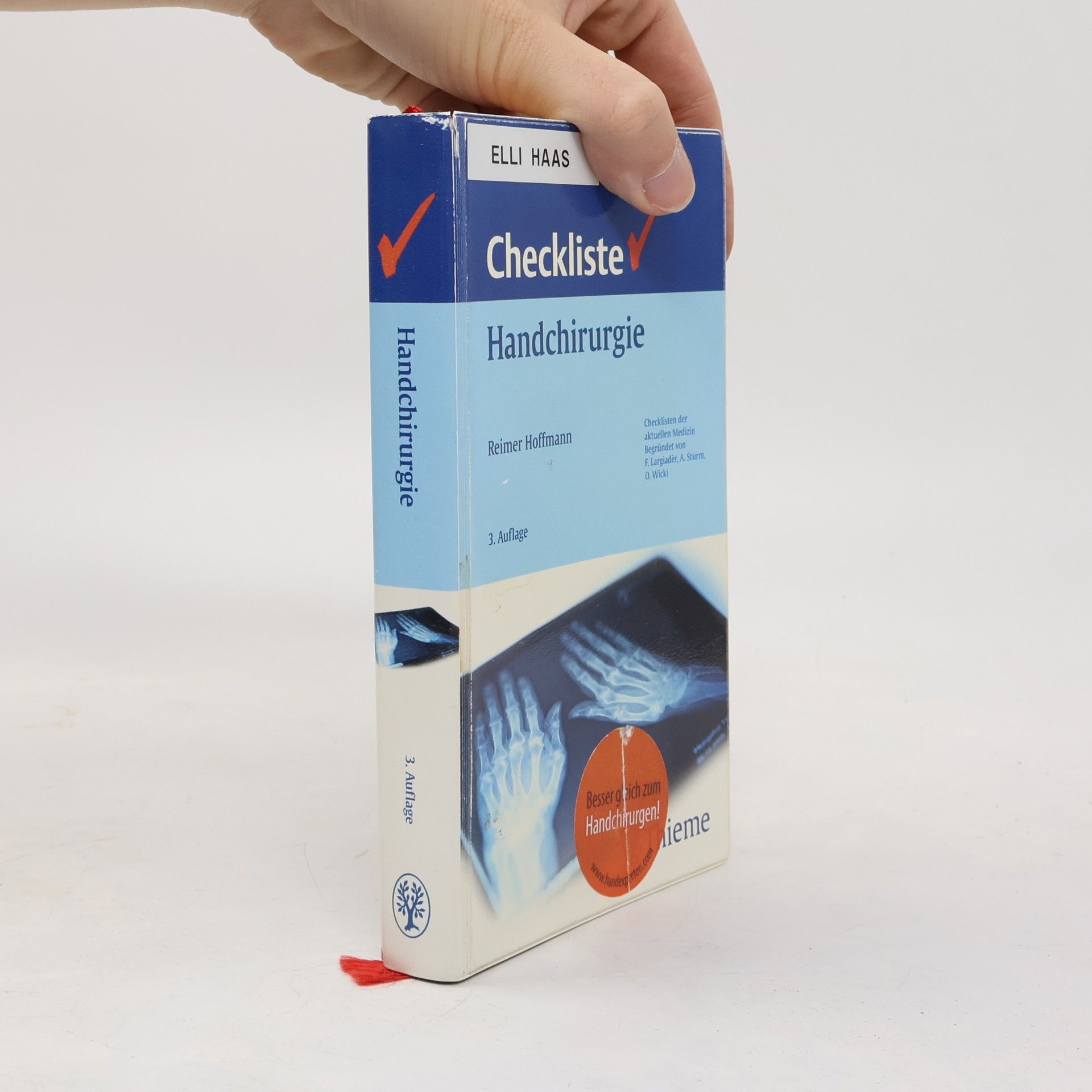 Ellinor Haase Checkliste Handchirurgie: 3. Auflage