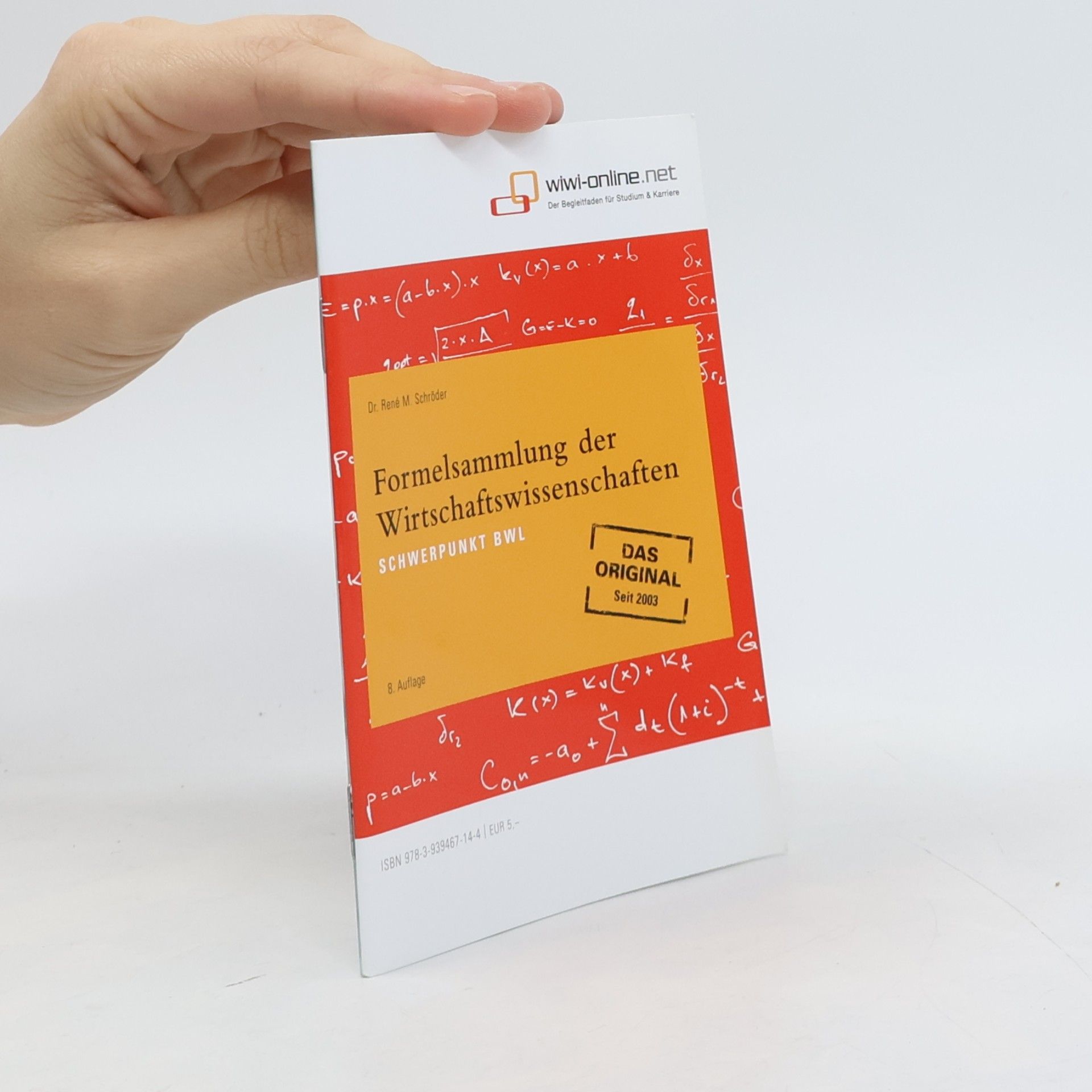 Formelsammlung der Wirtschaftswissenschaften