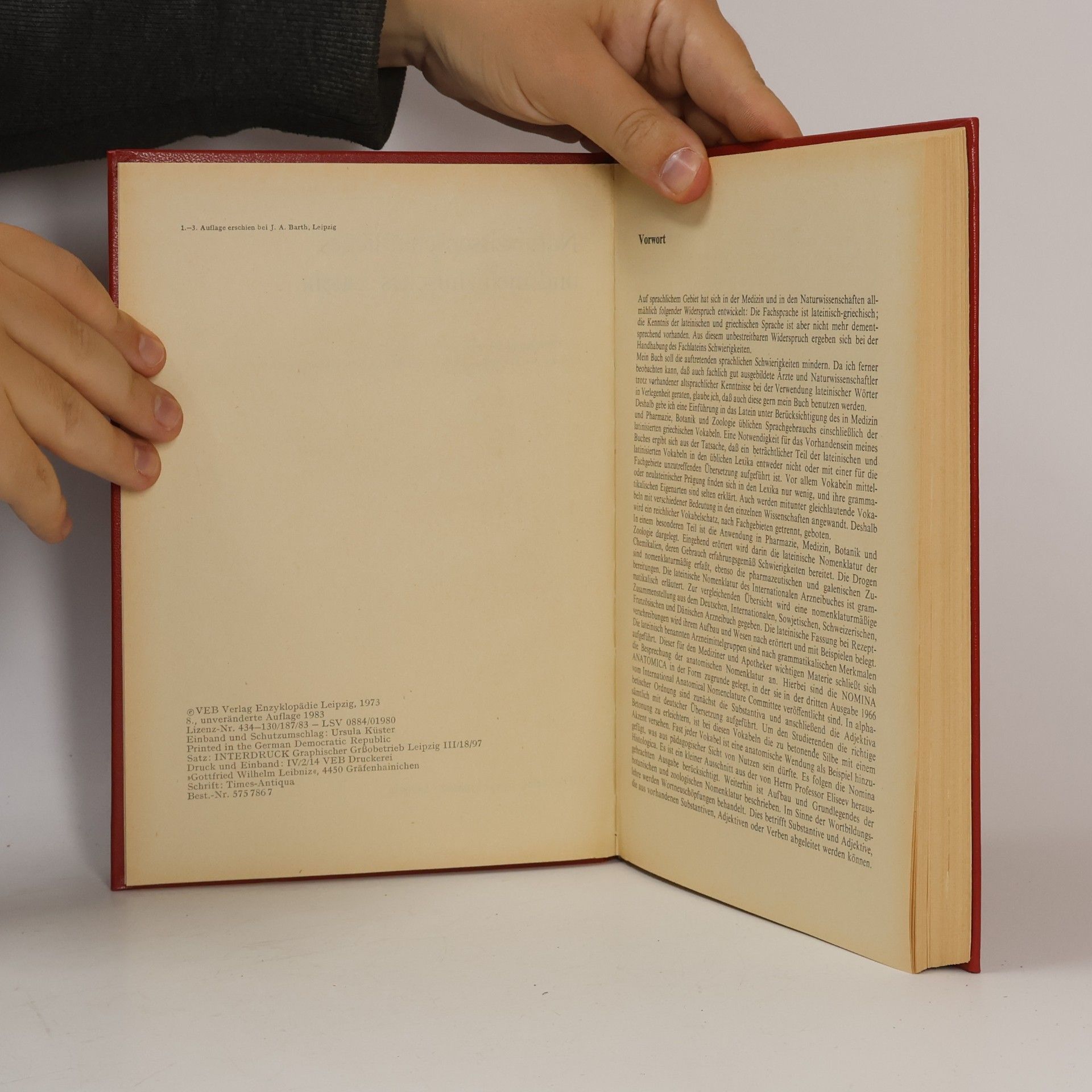 Gerhard Ahrens Naturwissenschaftliches und medizinisches Latein