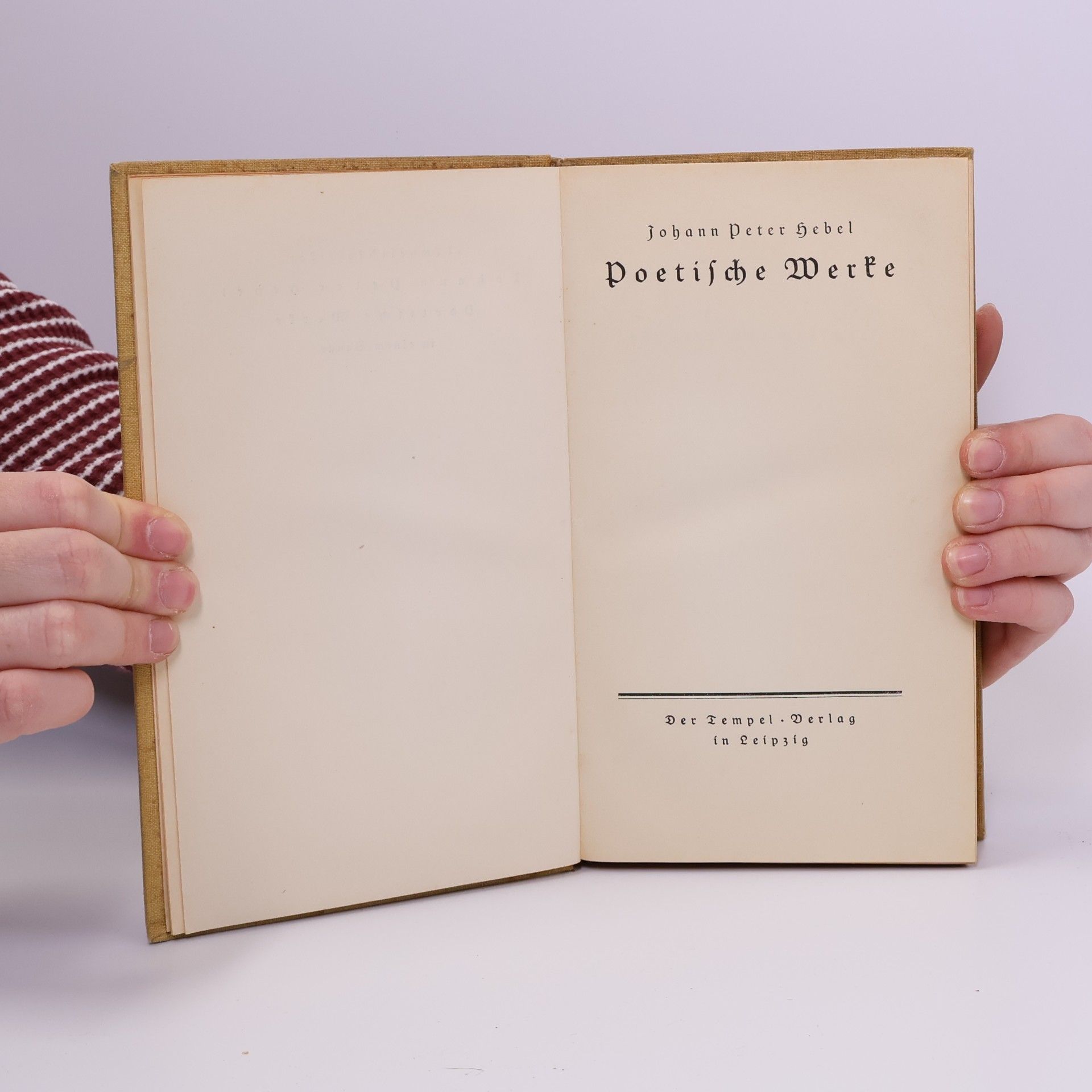 Johann Peter Hebel Poetische Werke