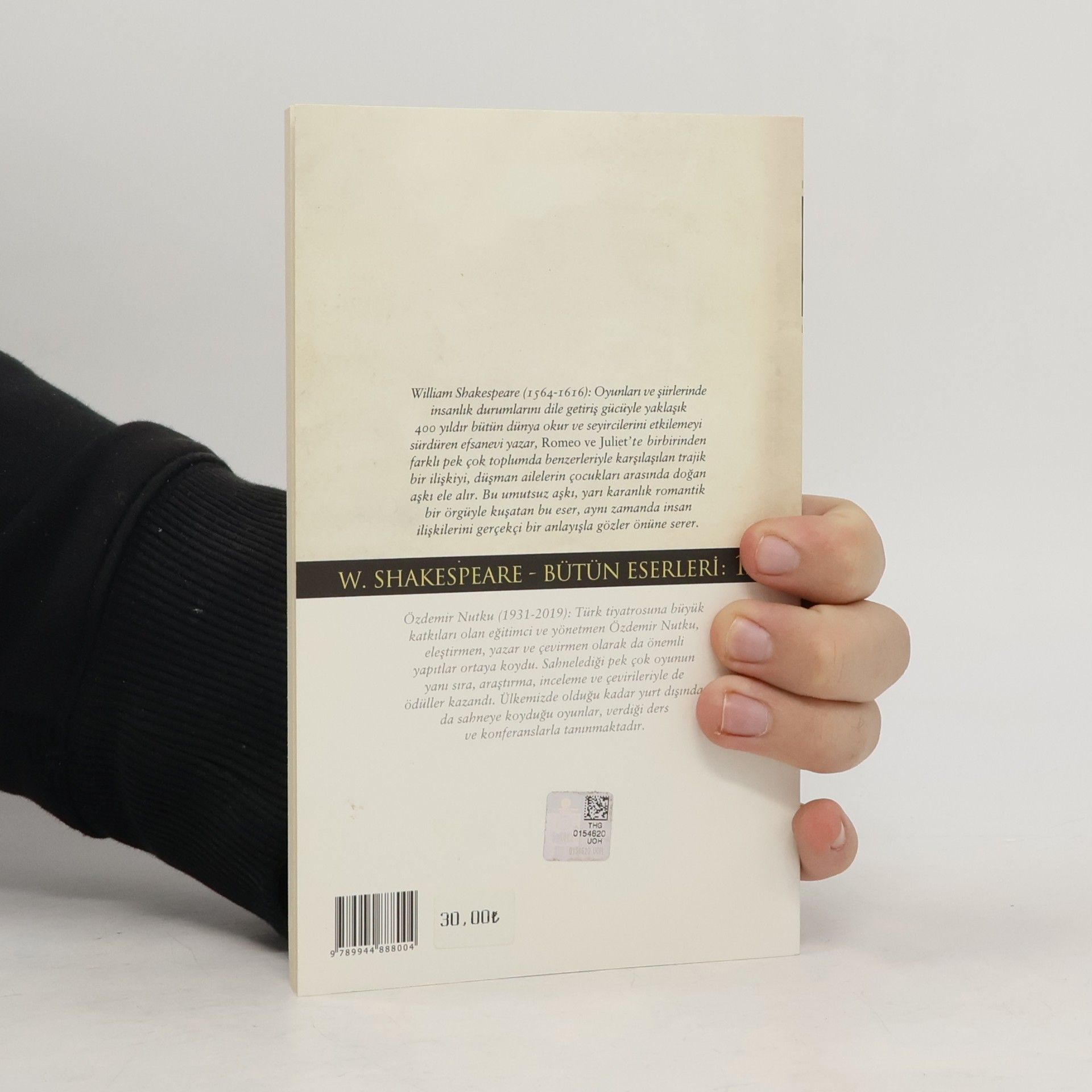 William Shakespeare Hasan Ali Yücel Klasikler Dizisi - 123: Romeo ve Juliet - XXXVI. Basım
