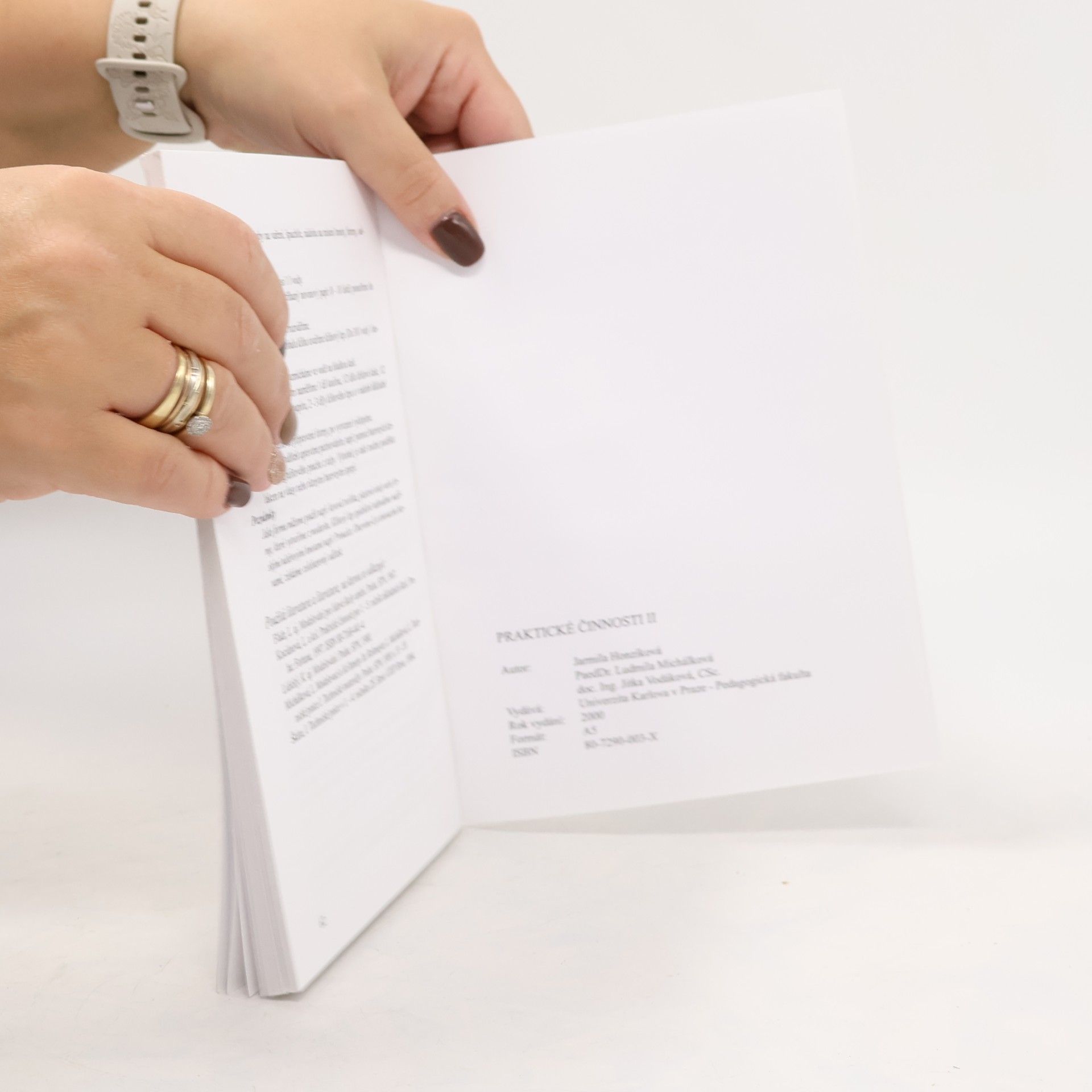 Jitka Vodáková Praktické činnosti II