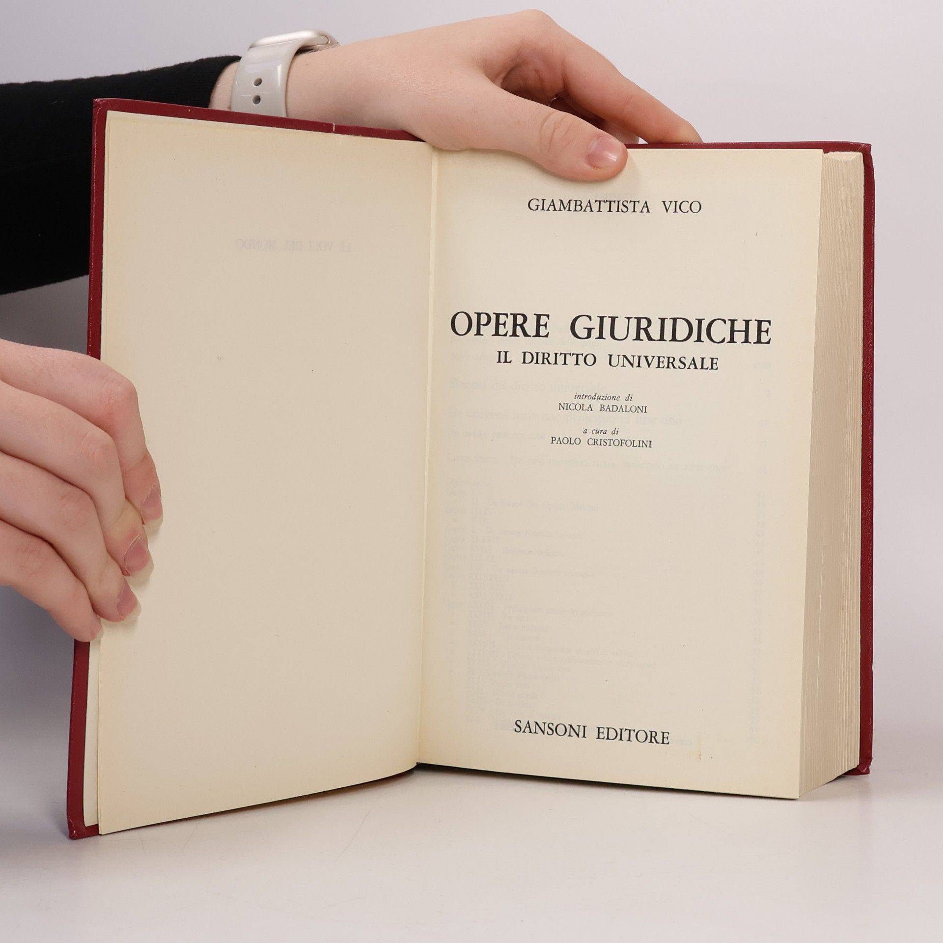 Giambattista Vico Opere Giuridiche
