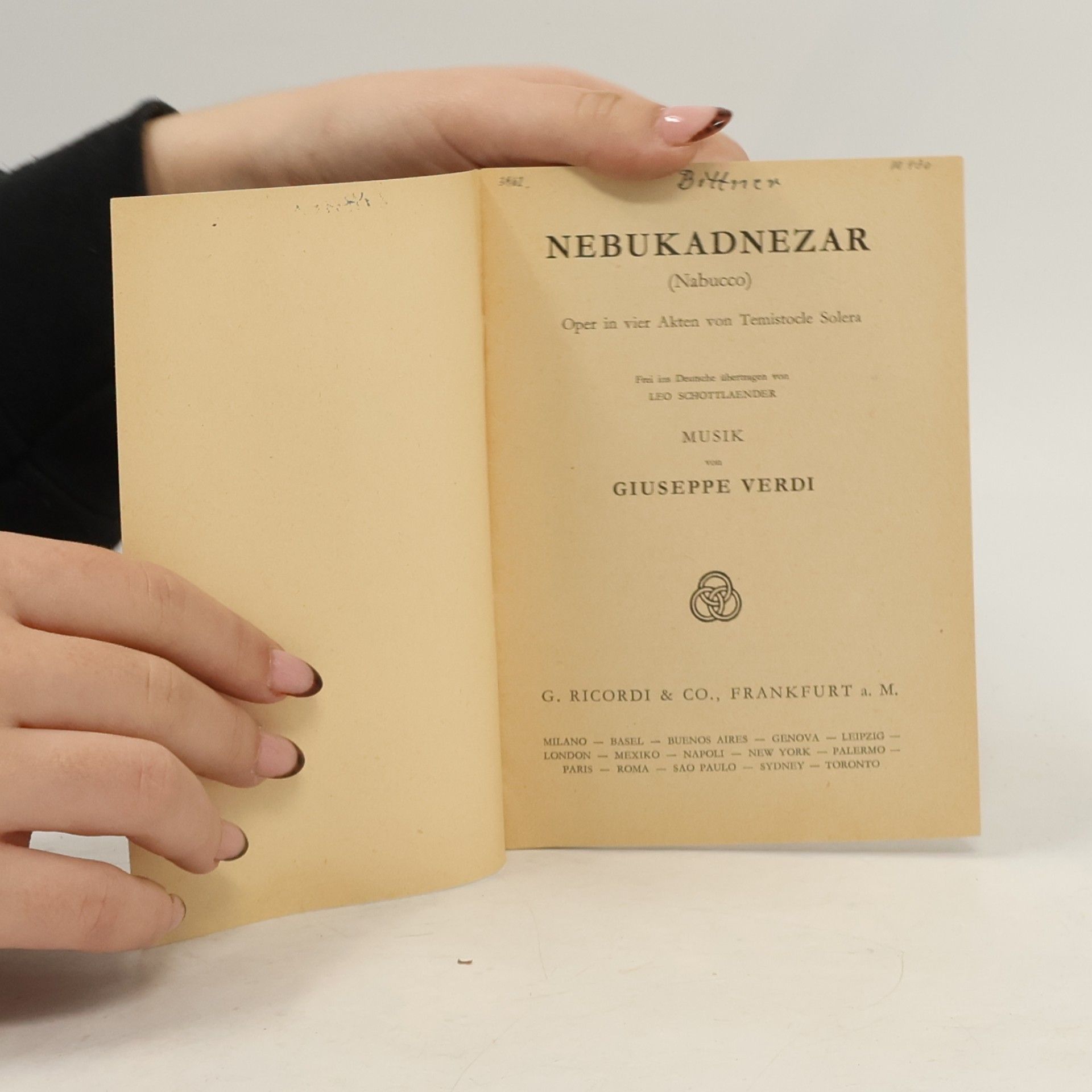 Giuseppe Verdi Nebukadnezar