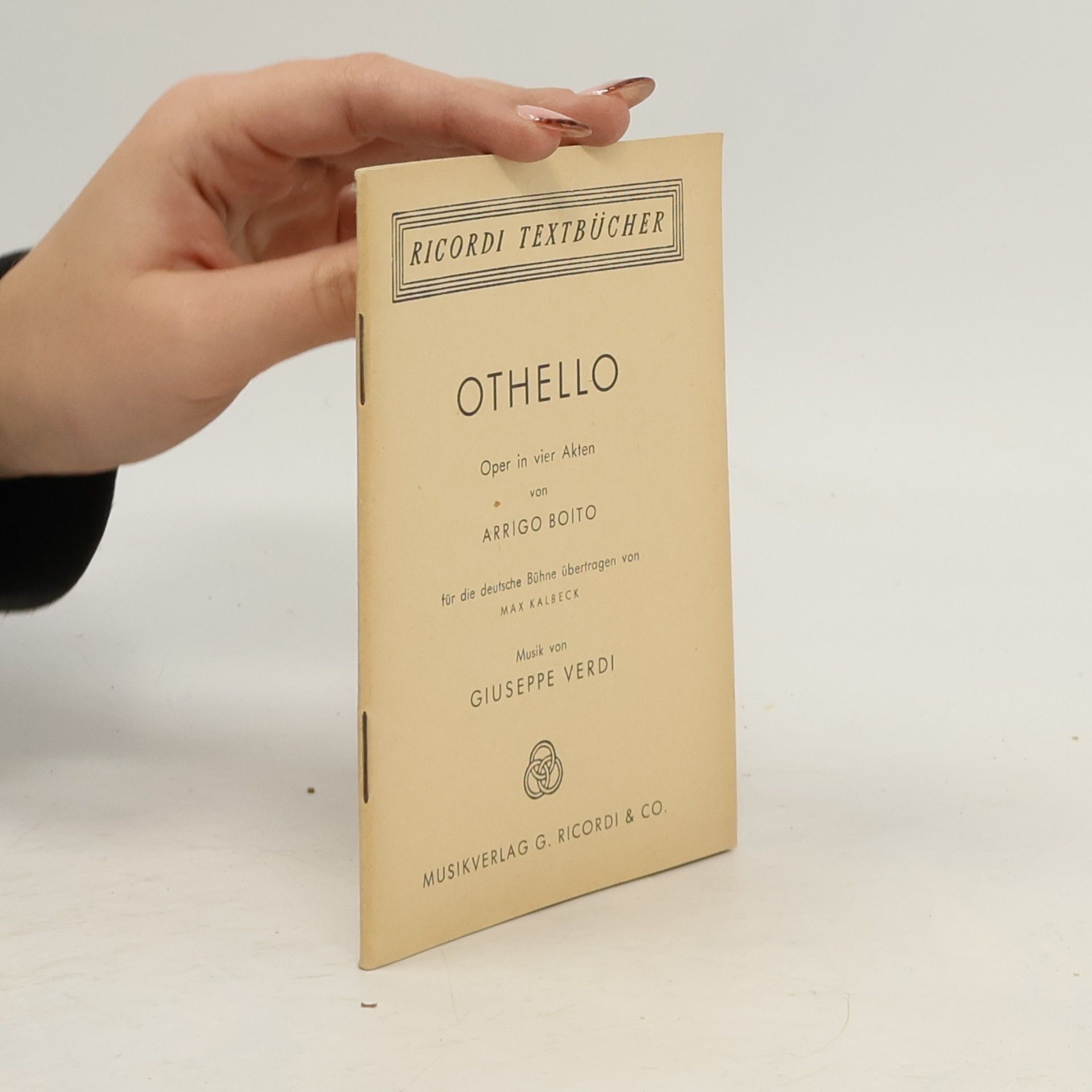 Othello. Oper in vier Akten