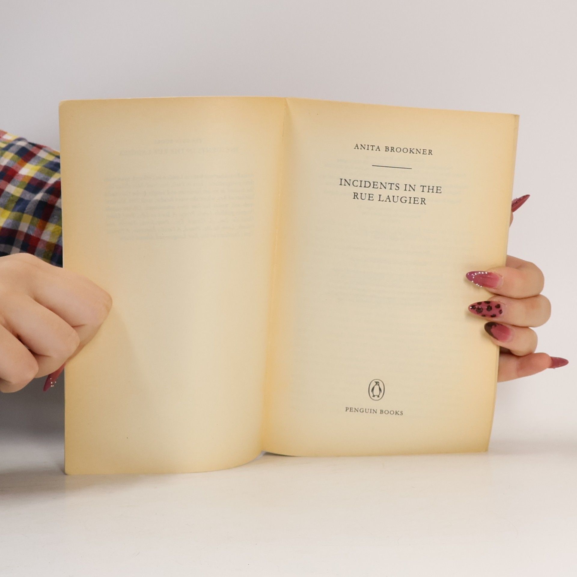 Anita Brookner Incidents in the Rue Laugier