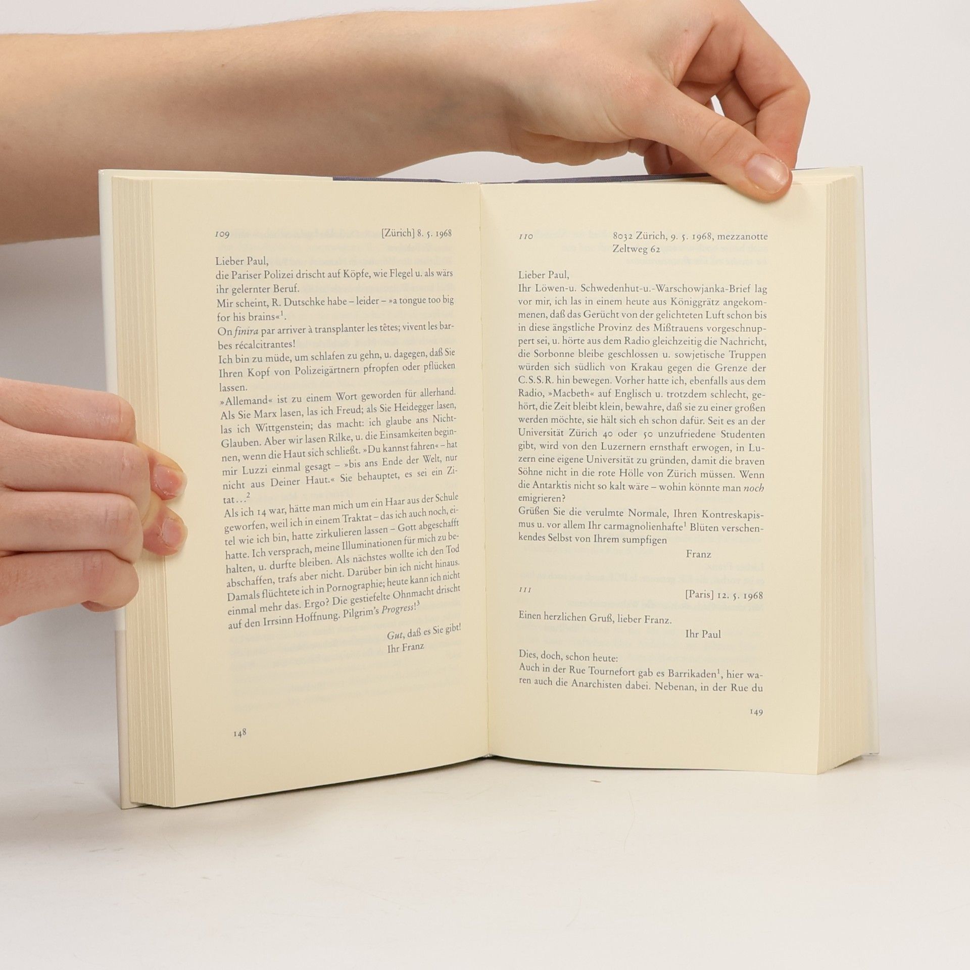 Paul Celan Briefwechsel mit Franz Wurm