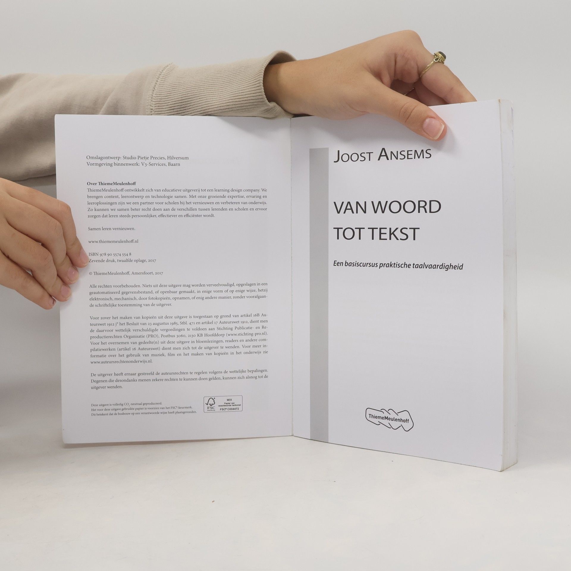 Joost Ansems Van woord tot tekst