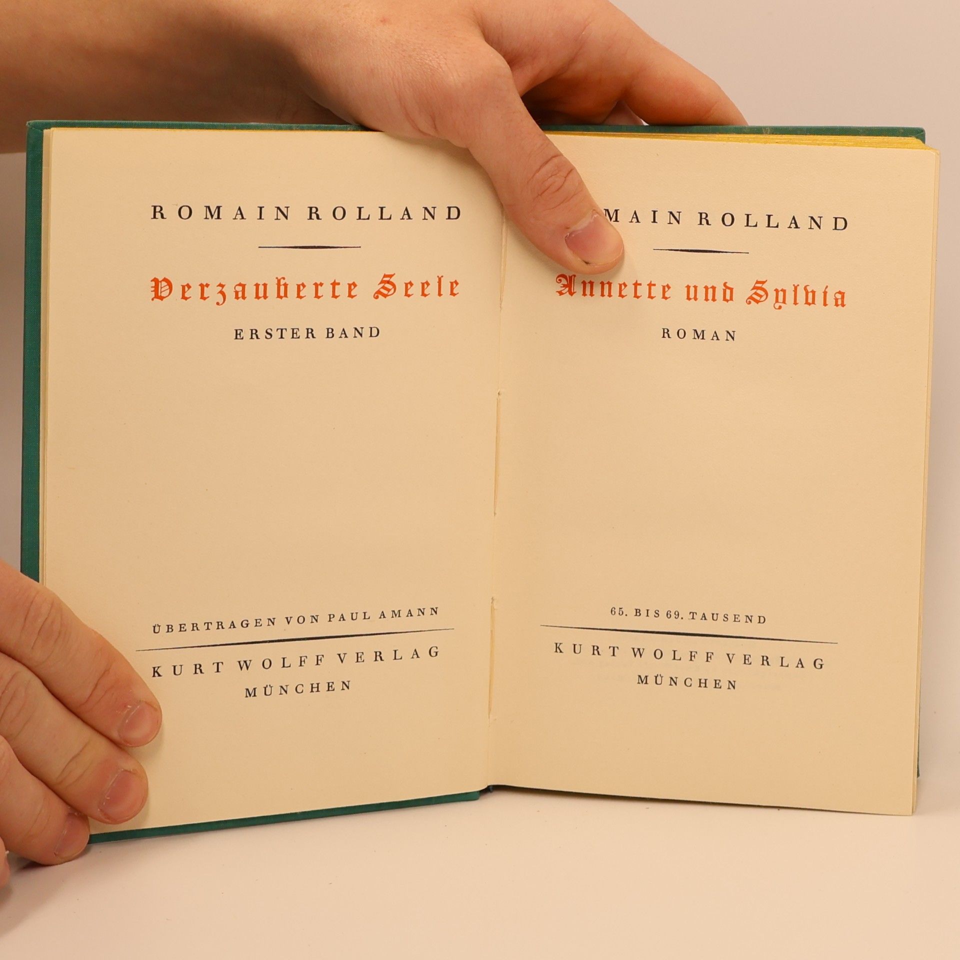 Romain Rolland Annette und Sylvia