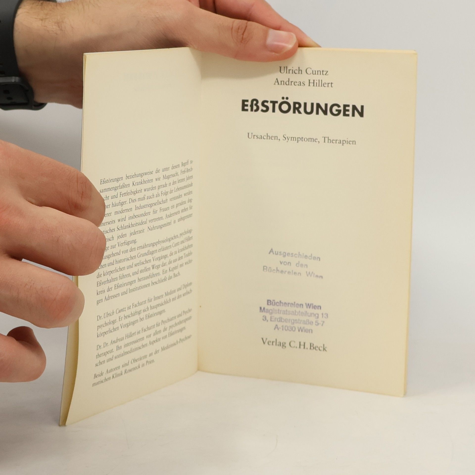 Ulrich Cuntz Eßstörungen