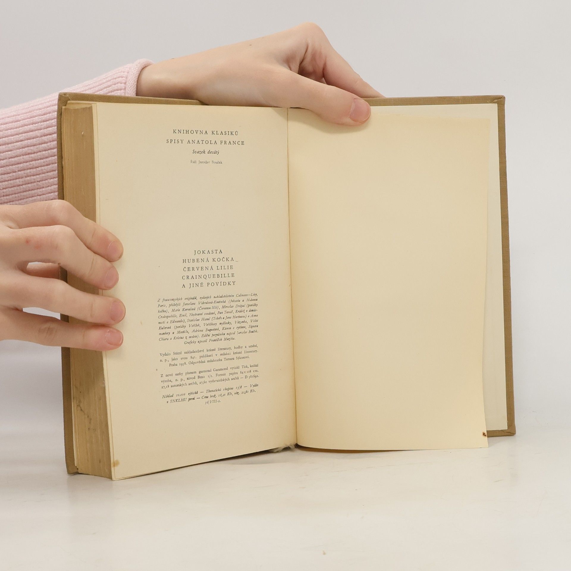 Anatole France Thais - Pečená kočka - Červená lilie - Crainquebille a jiné povídky