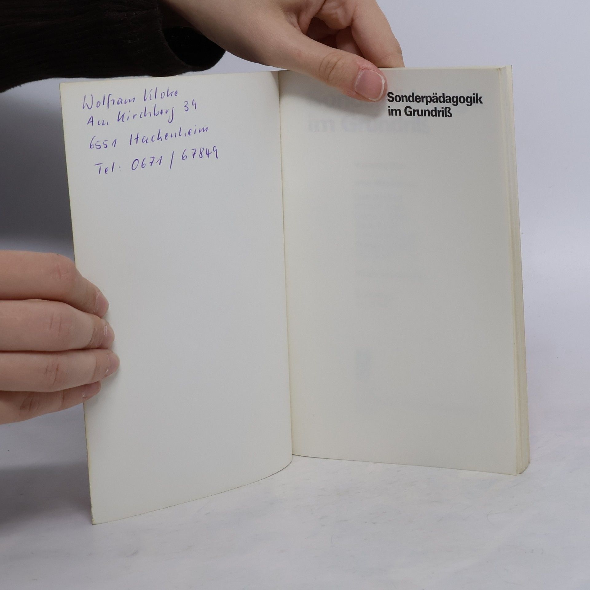 Gerhard Heese Sonderpädagogik im Grundriss
