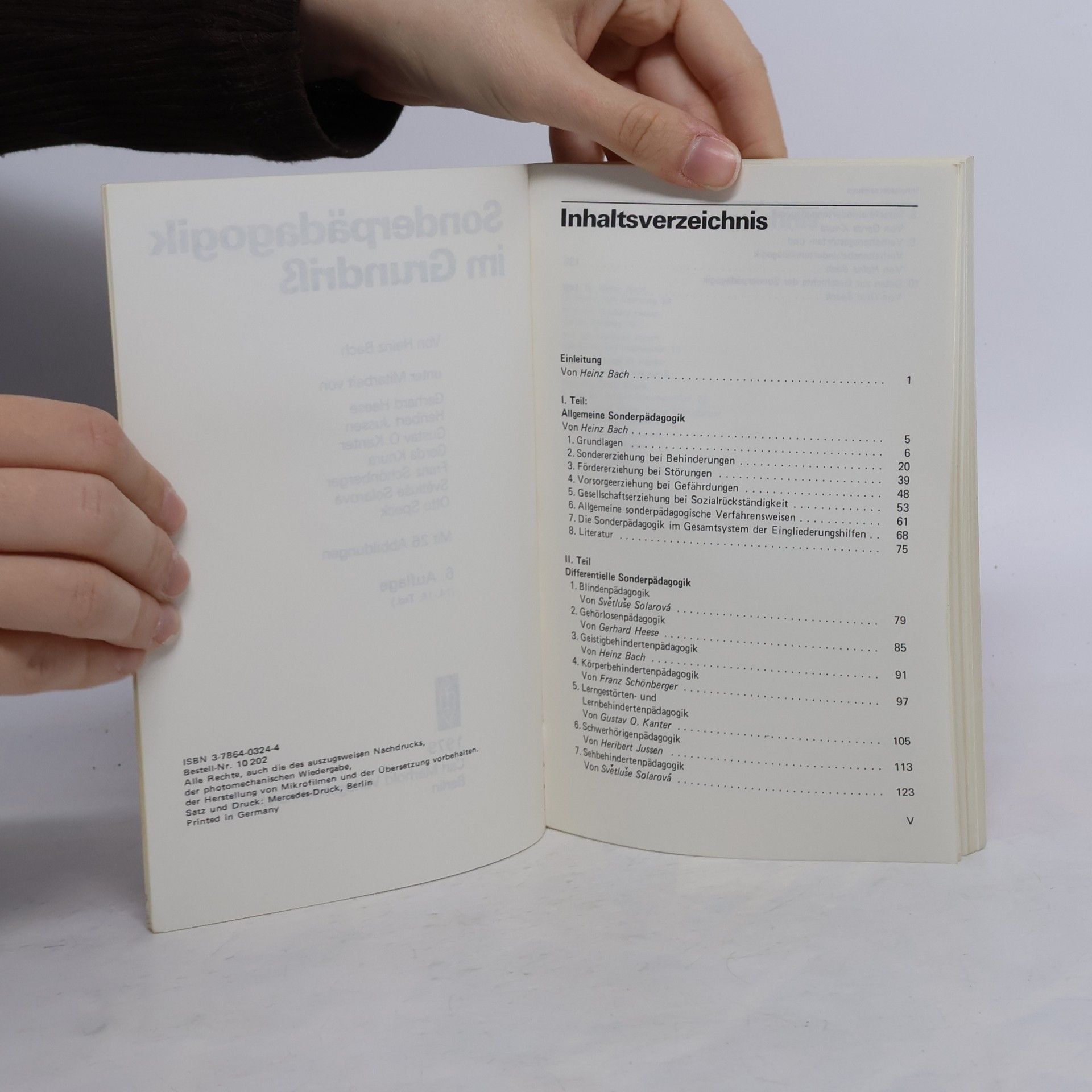 Gerhard Heese Sonderpädagogik im Grundriss