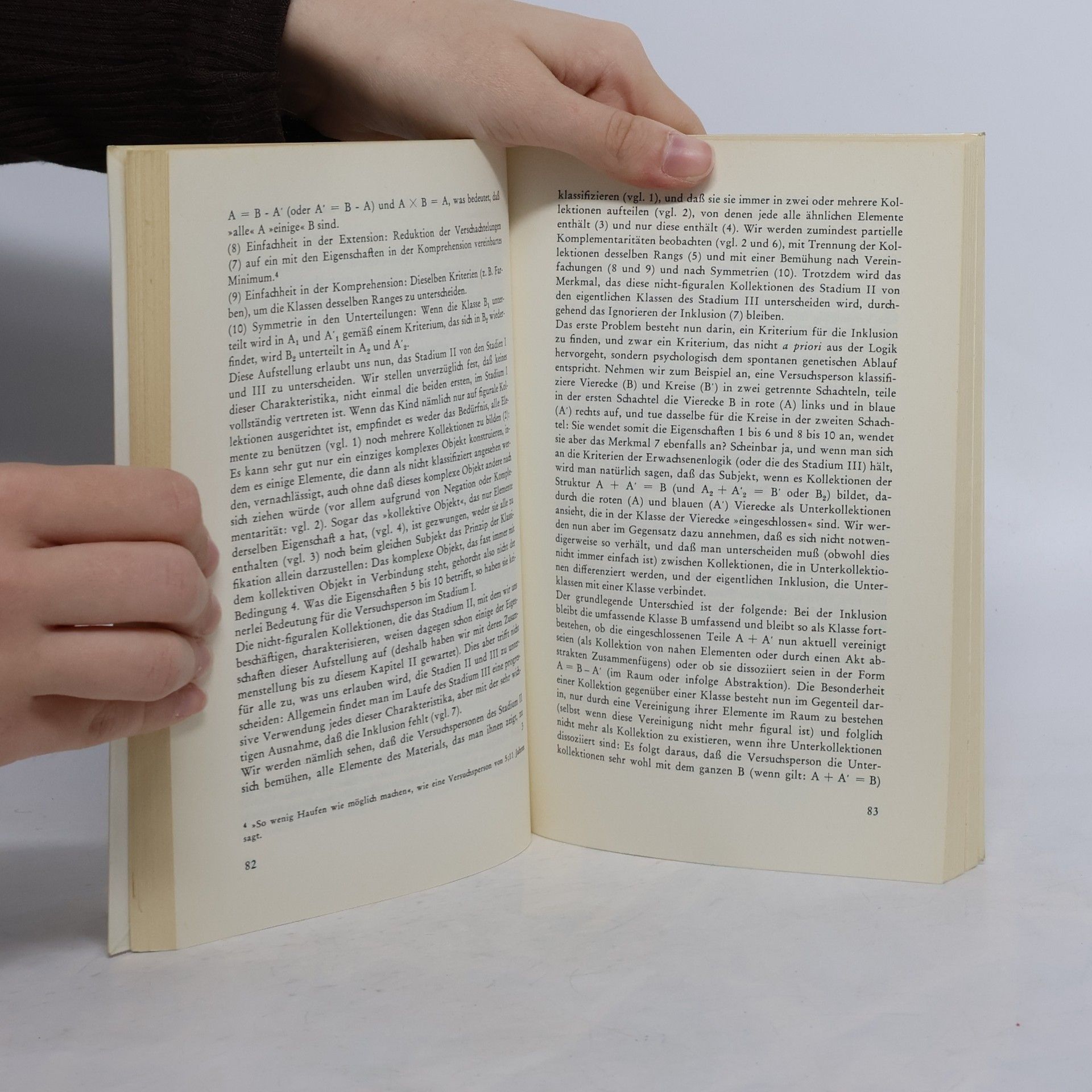 Jean Piaget Elementare logische Strukturen - 1: Die Entwicklung der elementaren logischen Strukturen