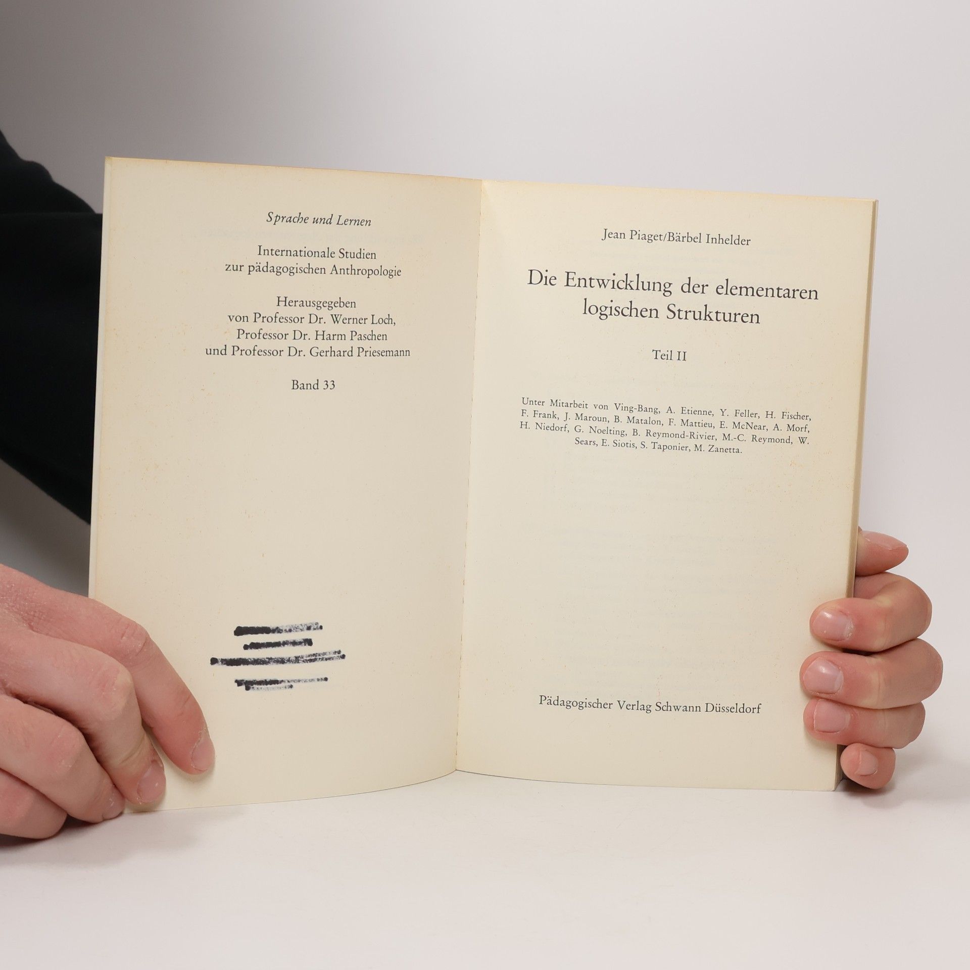 Jean Piaget Die Entwicklung der elementaren logischen Strukturen 2