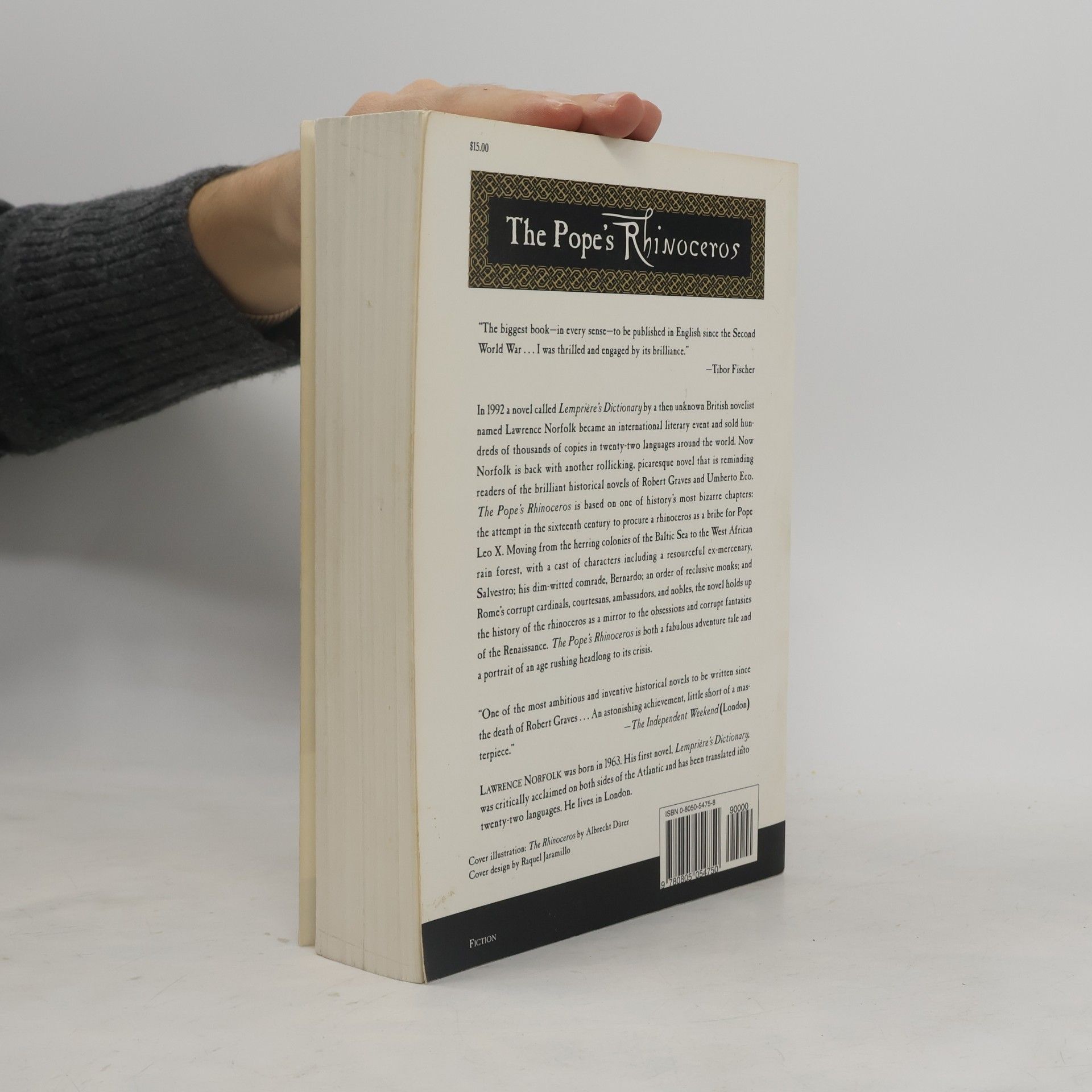 Lawrence Norfolk The Pope's Rhinoceros