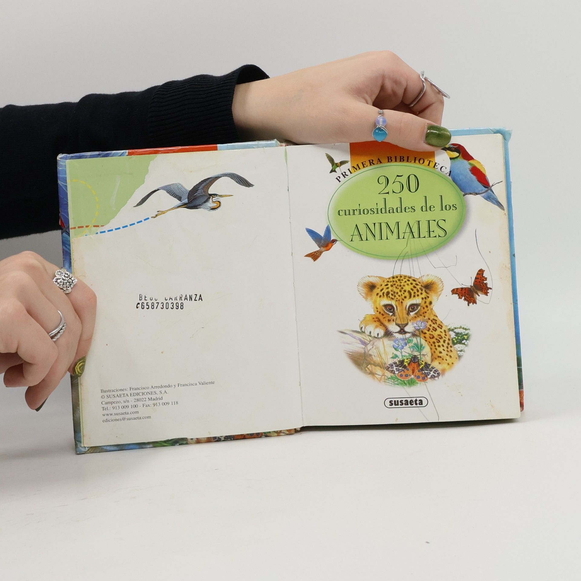 Francisca Valiente Primera biblioteca: 250 curiosidades de los animales