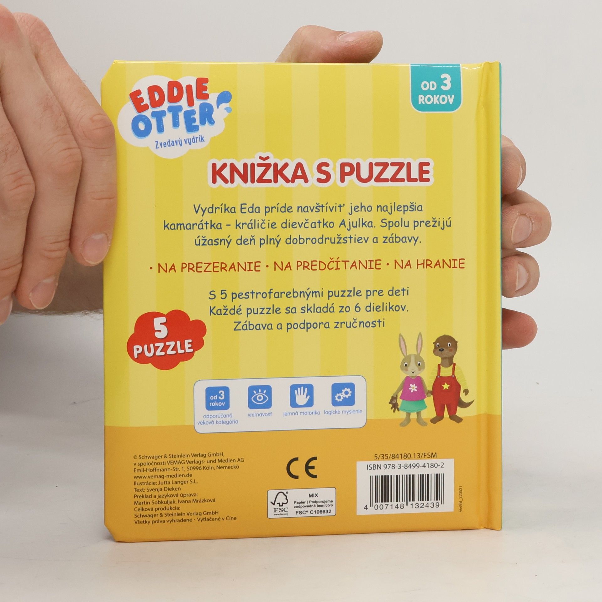 Kolektiv autorů Eddie Otter Knižka s puzzle