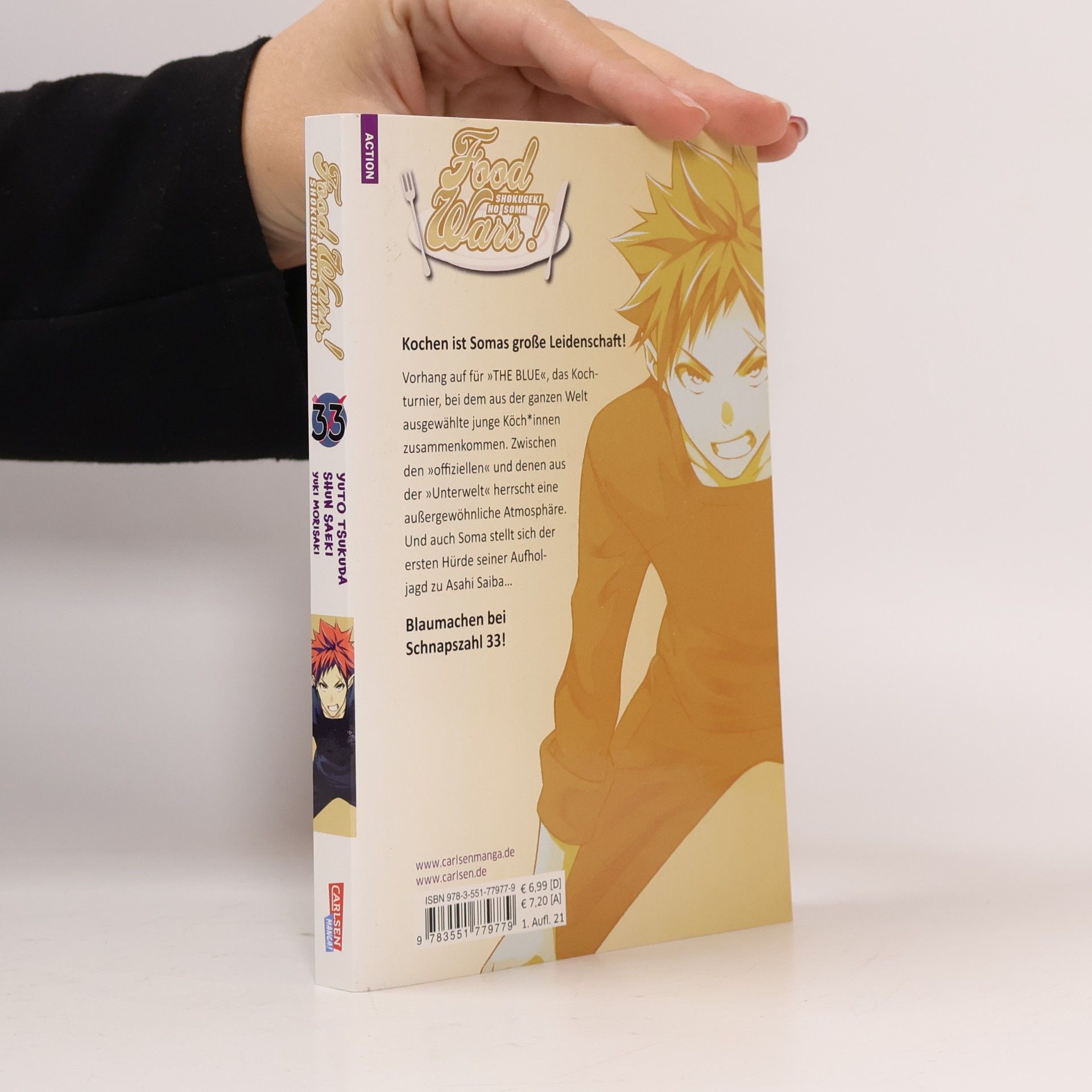 Shun Saeki Food Wars - Shokugeki No Soma 33. Heiße Koch-Action im Internat – Mit Rezepten zum Nachkochen