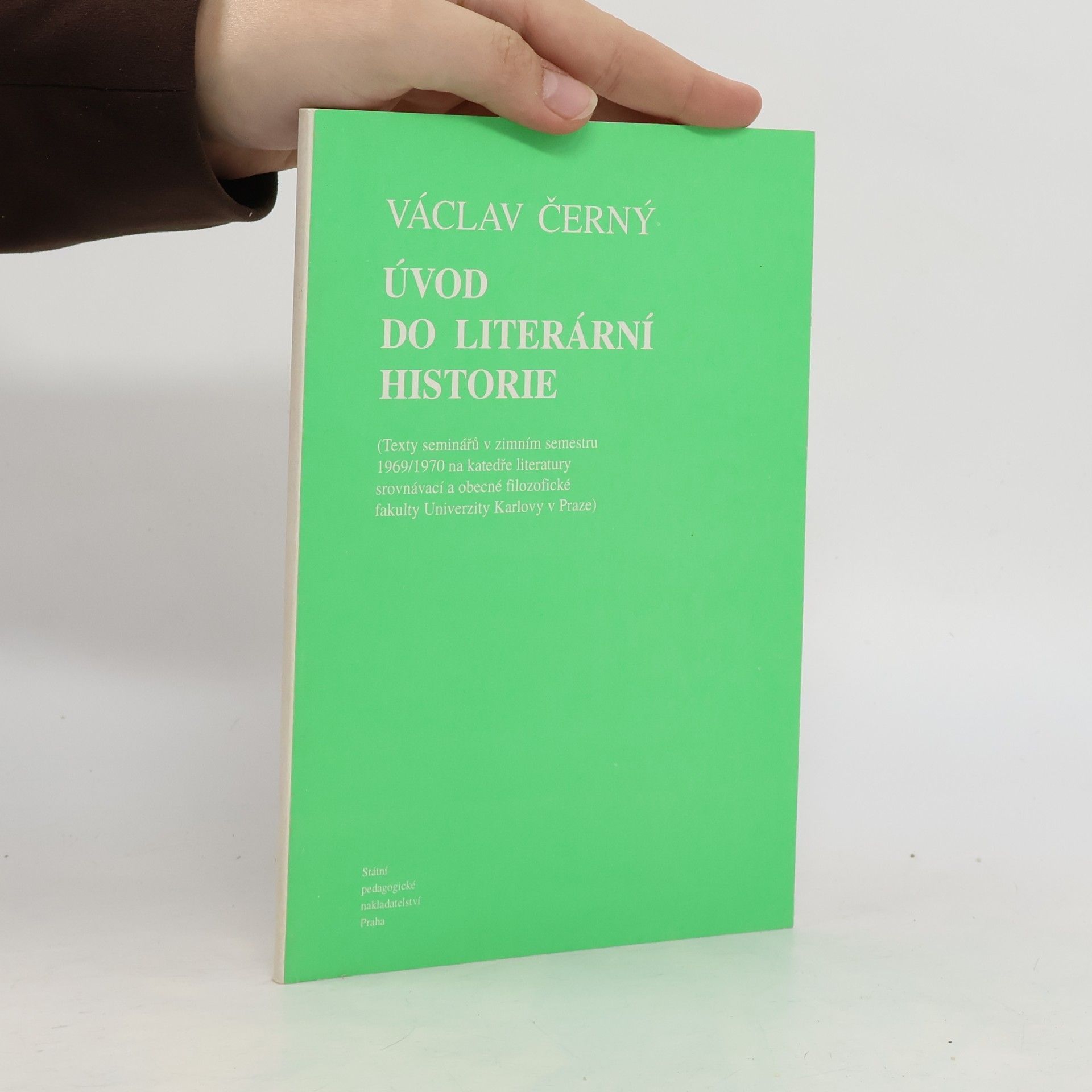 Úvod do literární historie: Texty seminářů v zimním semestru 1969