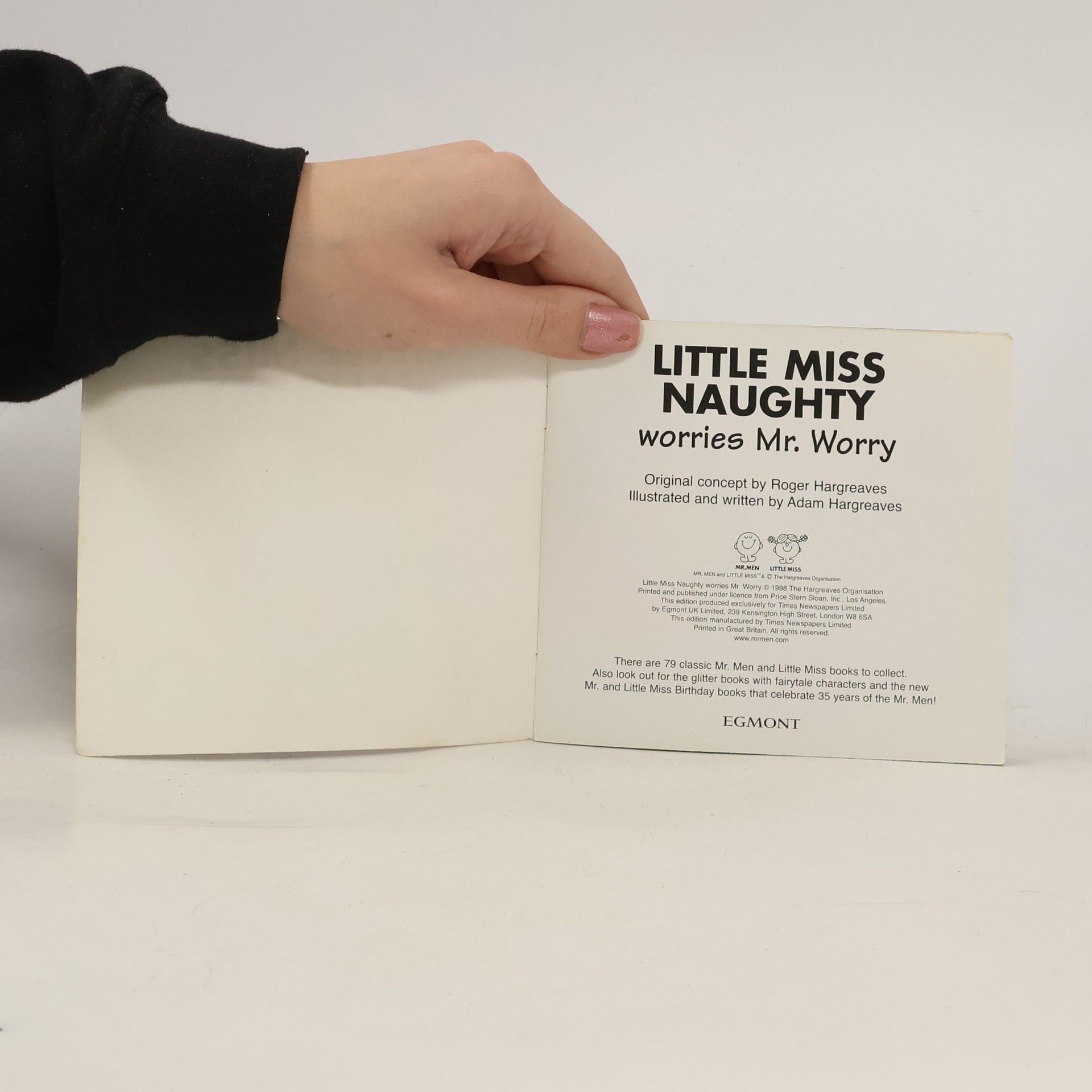 Roger Hargreaves Little Miss Naughty Worries Mr. Worry