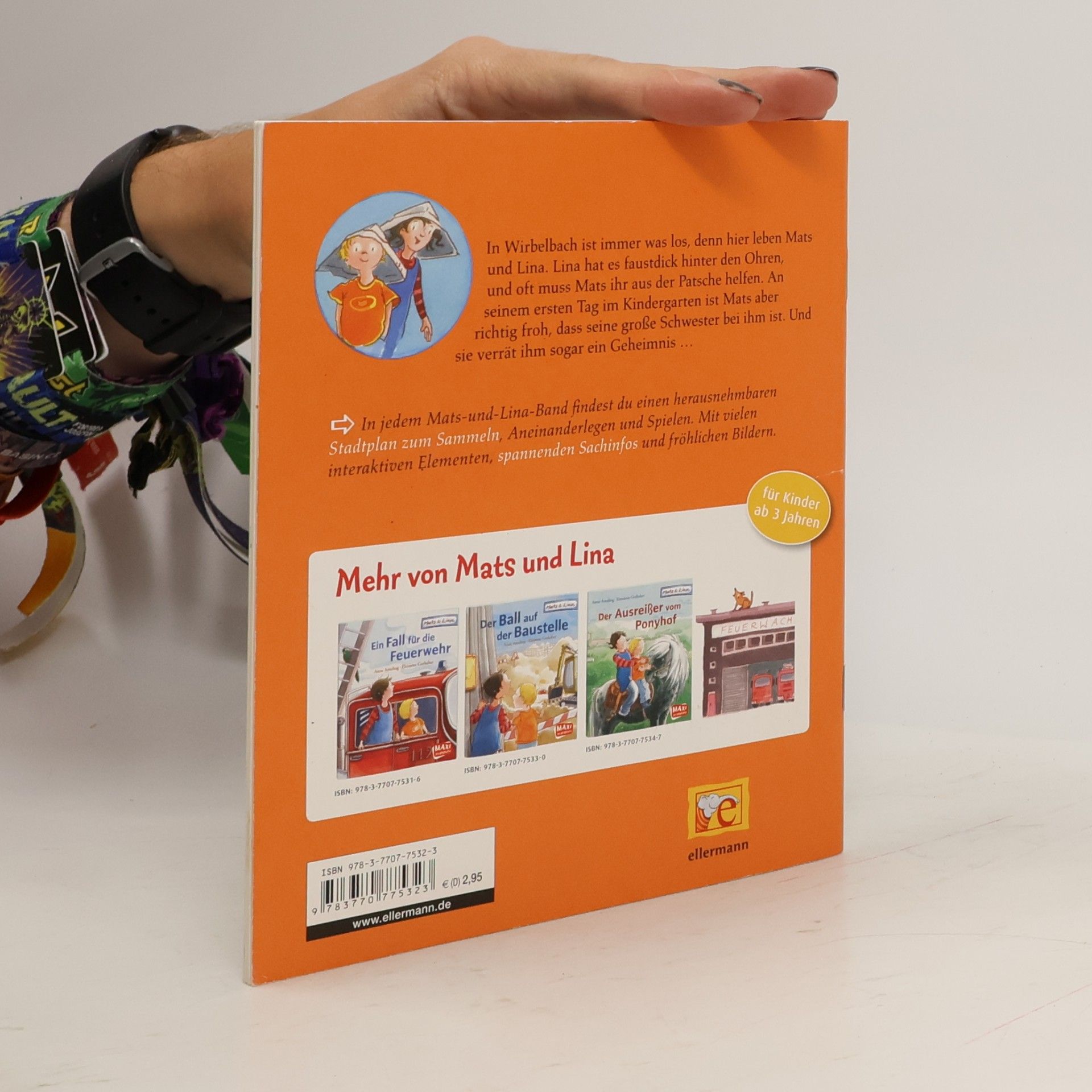 Anne Ameling Mats und Lina: Ein Krokodil im Kindergarten - MAXI Bilderbuch