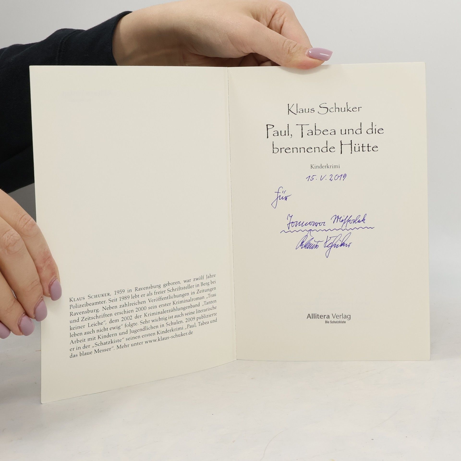 Klaus Schuker Tabea, Paul und die brennende Hütte