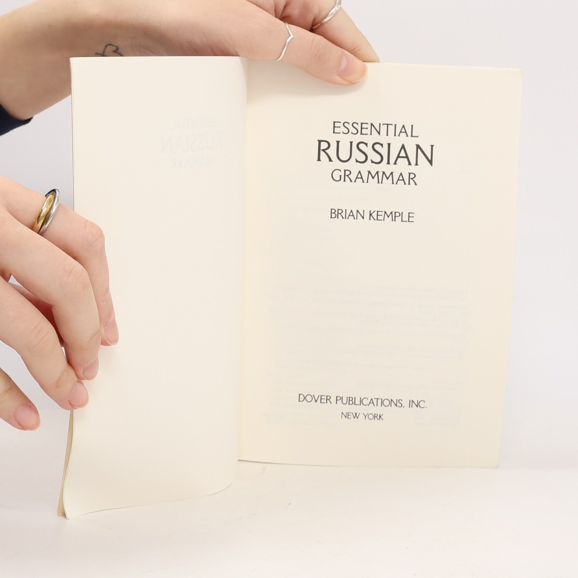 Brian Kemple Essential Russian Grammar