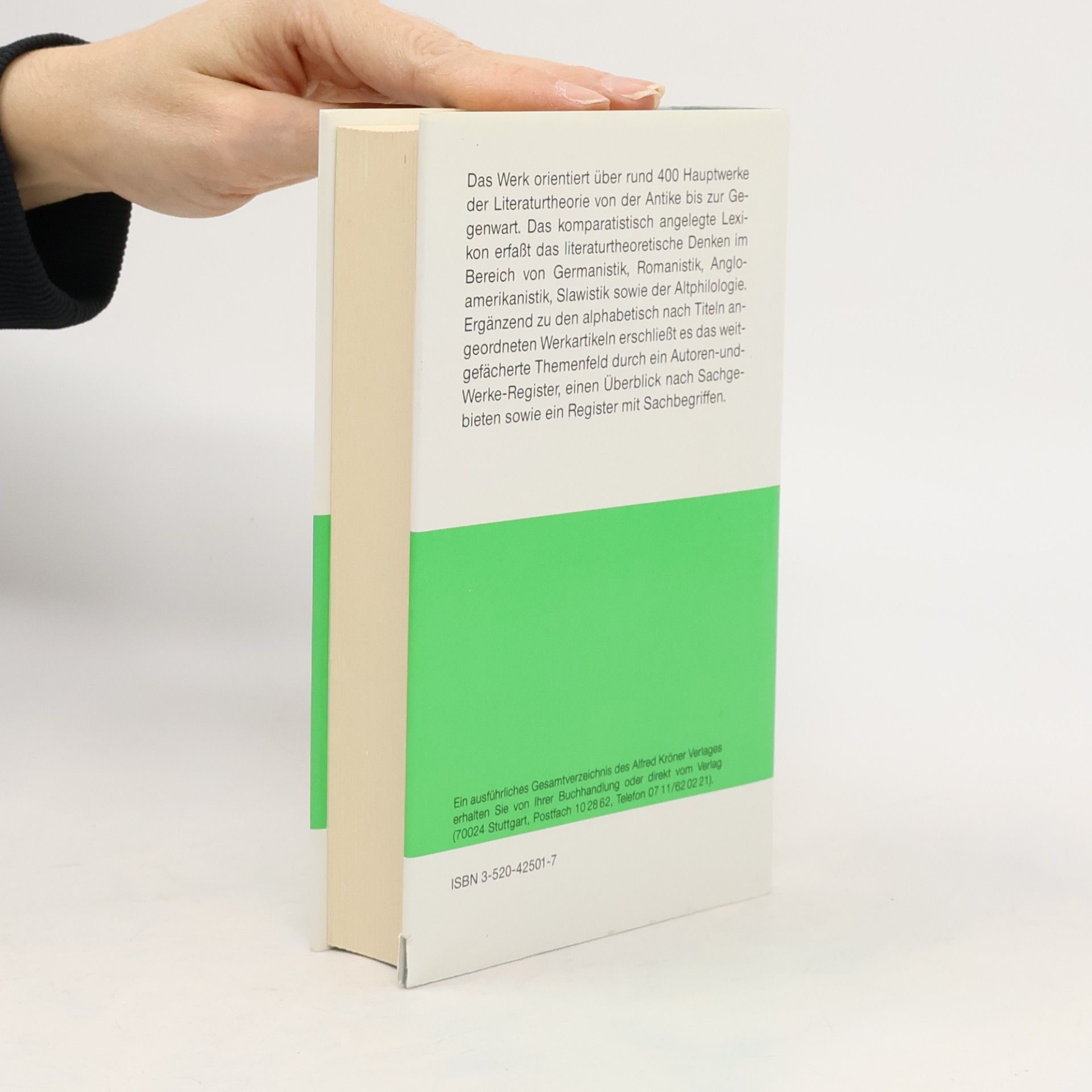 Rolf Günter Renner Lexikon literaturtheoretischer Werke
