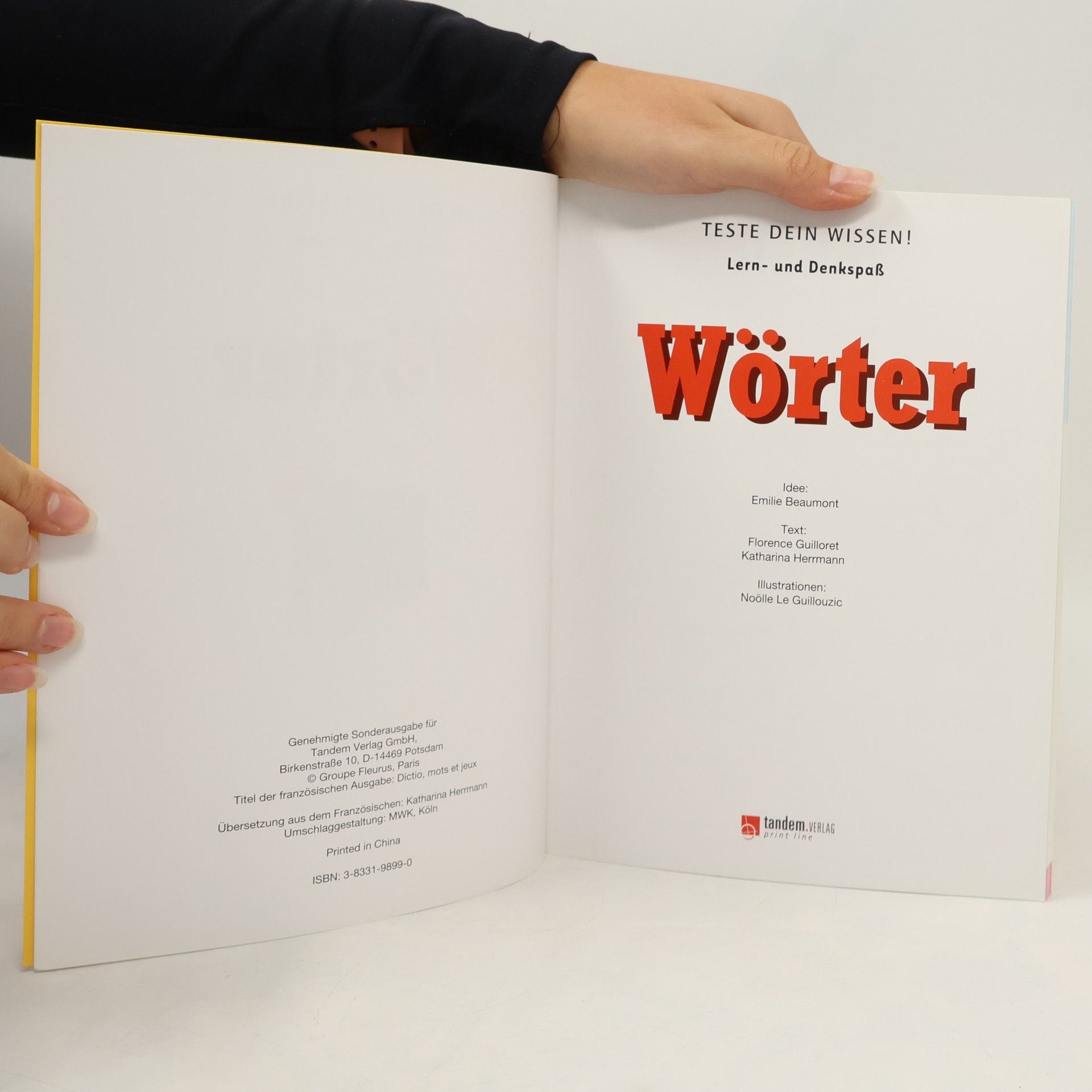 Verlag Tandem Teste dein Wissen - Wörter