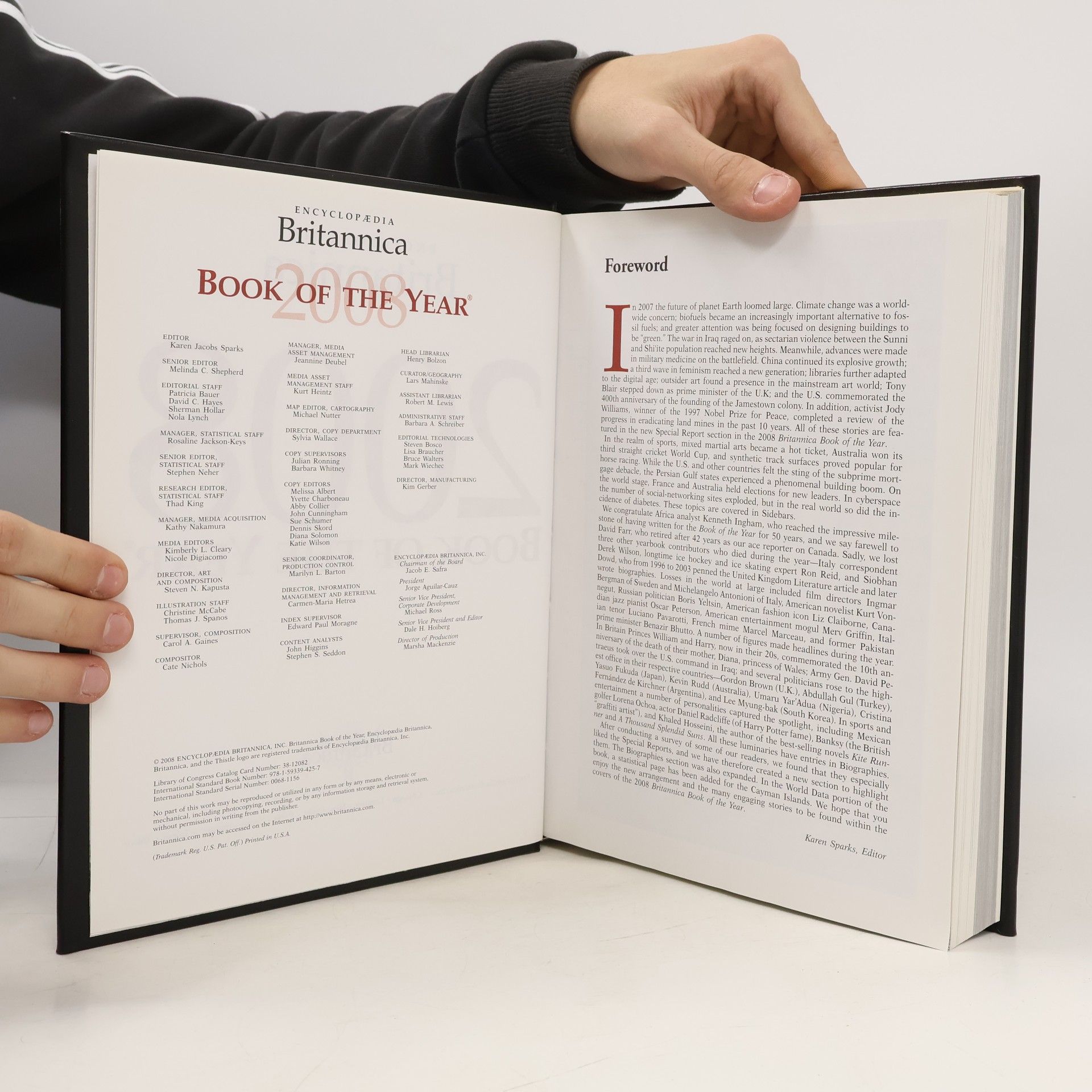 Karen Jacobs Sparks Britannica Book of the Year
