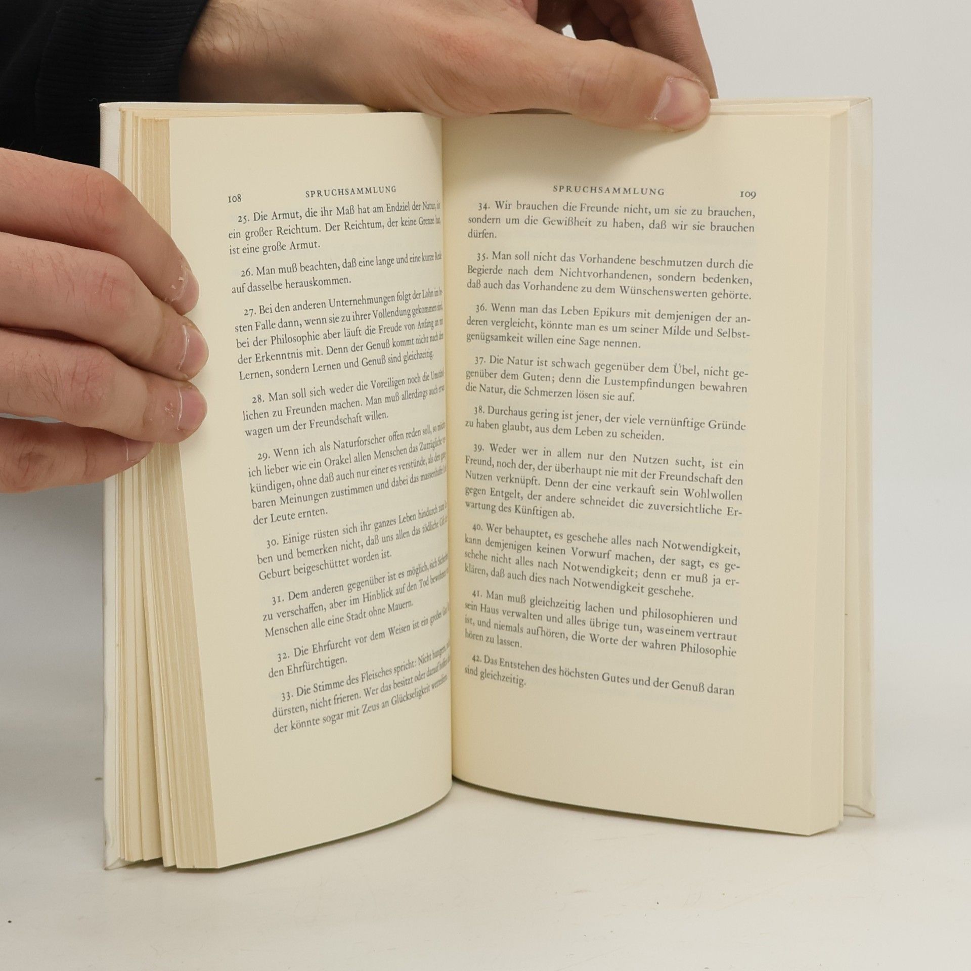 Epikúros Von der Überwindung der Furcht
