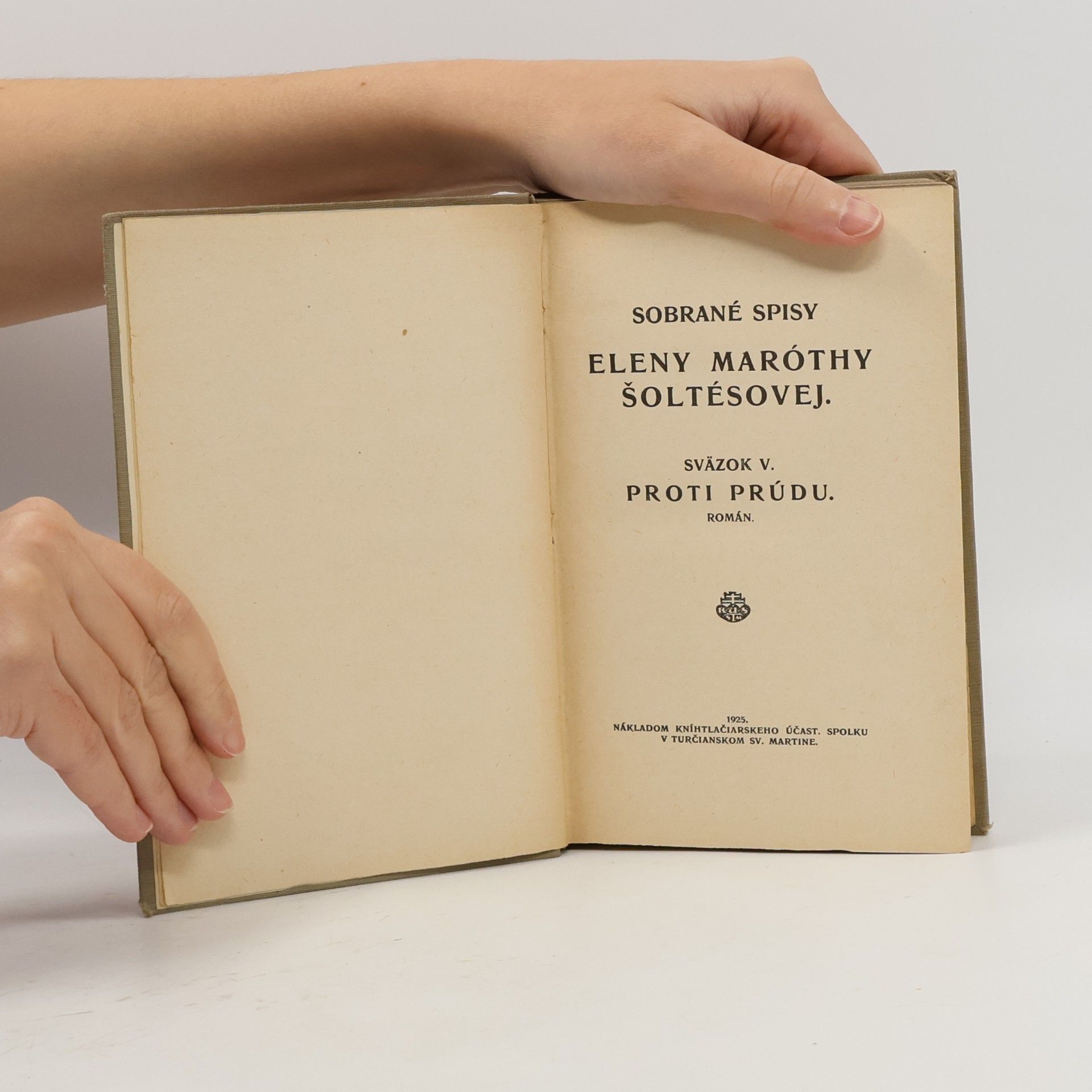 Elena Maróthy Šoltésová Sobrané spisy Eleny Maróthy Šoltésovej V. Proti prúdu