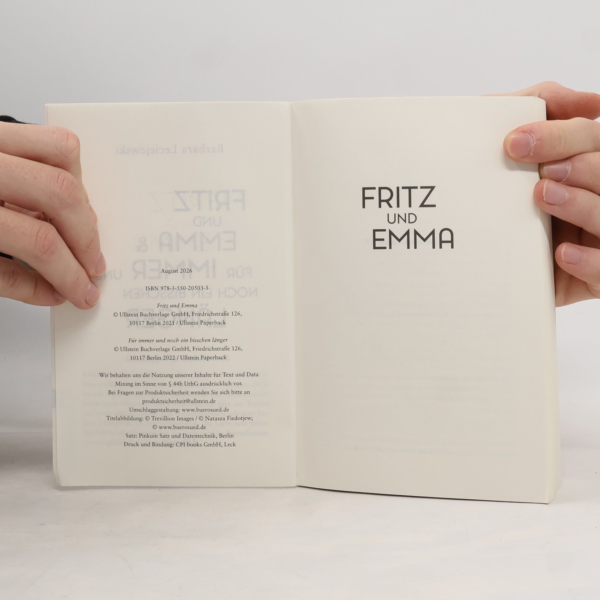 Barbara Leciejewski Fritz und Emma & Für immer und noch ein bisschen länger