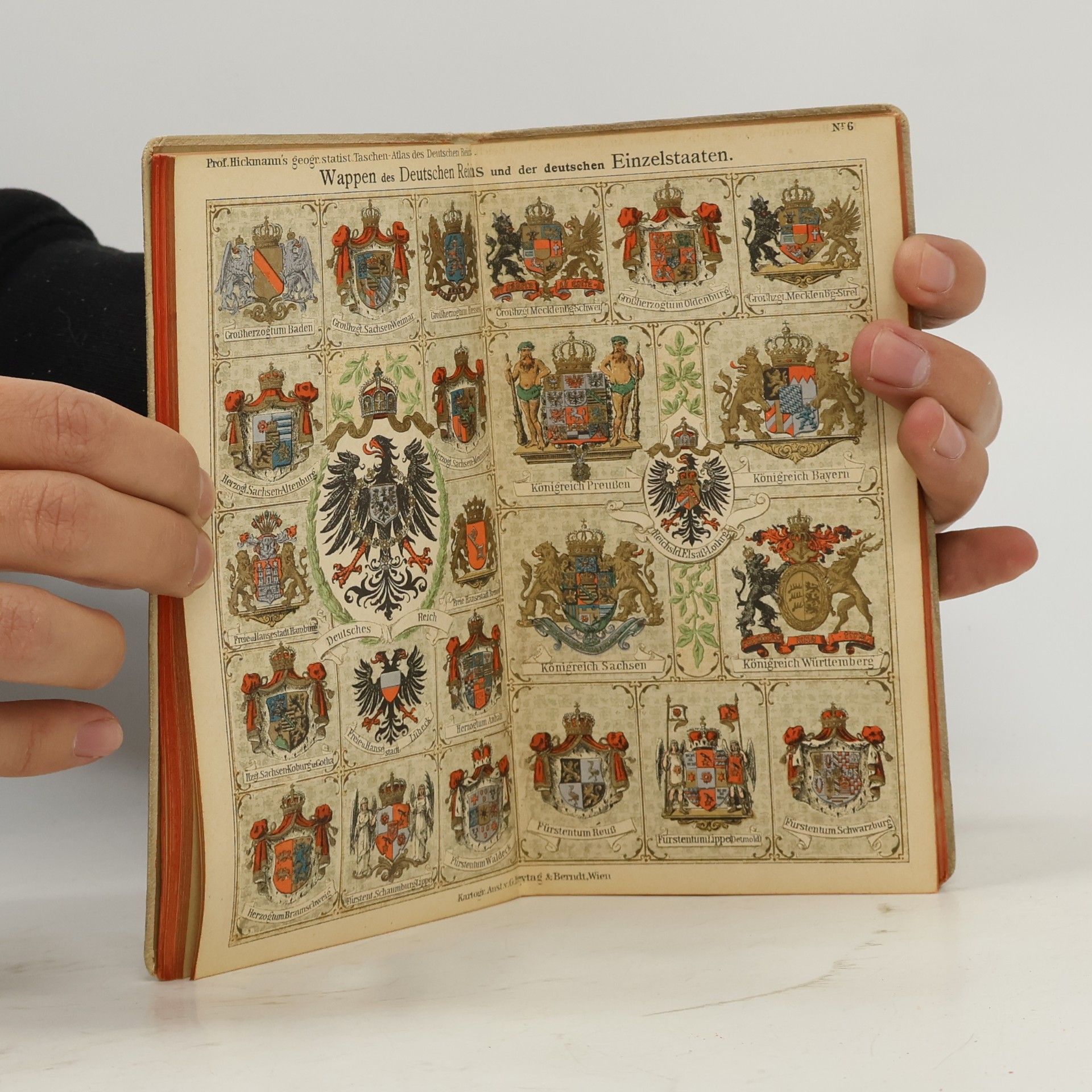 A. L. Hickmann Taschen-Atlas des Deutschen Reichs 1