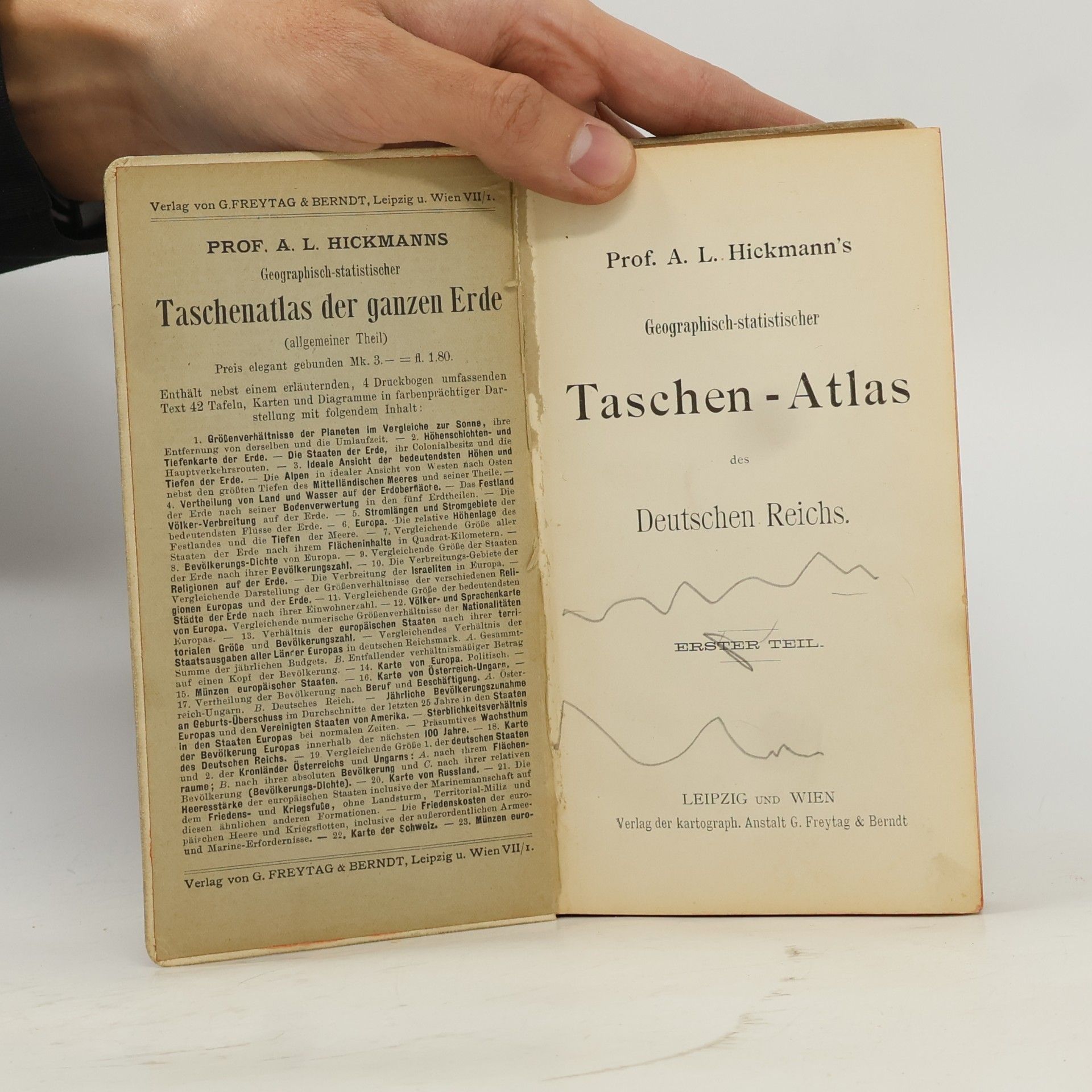A. L. Hickmann Taschen-Atlas des Deutschen Reichs 1
