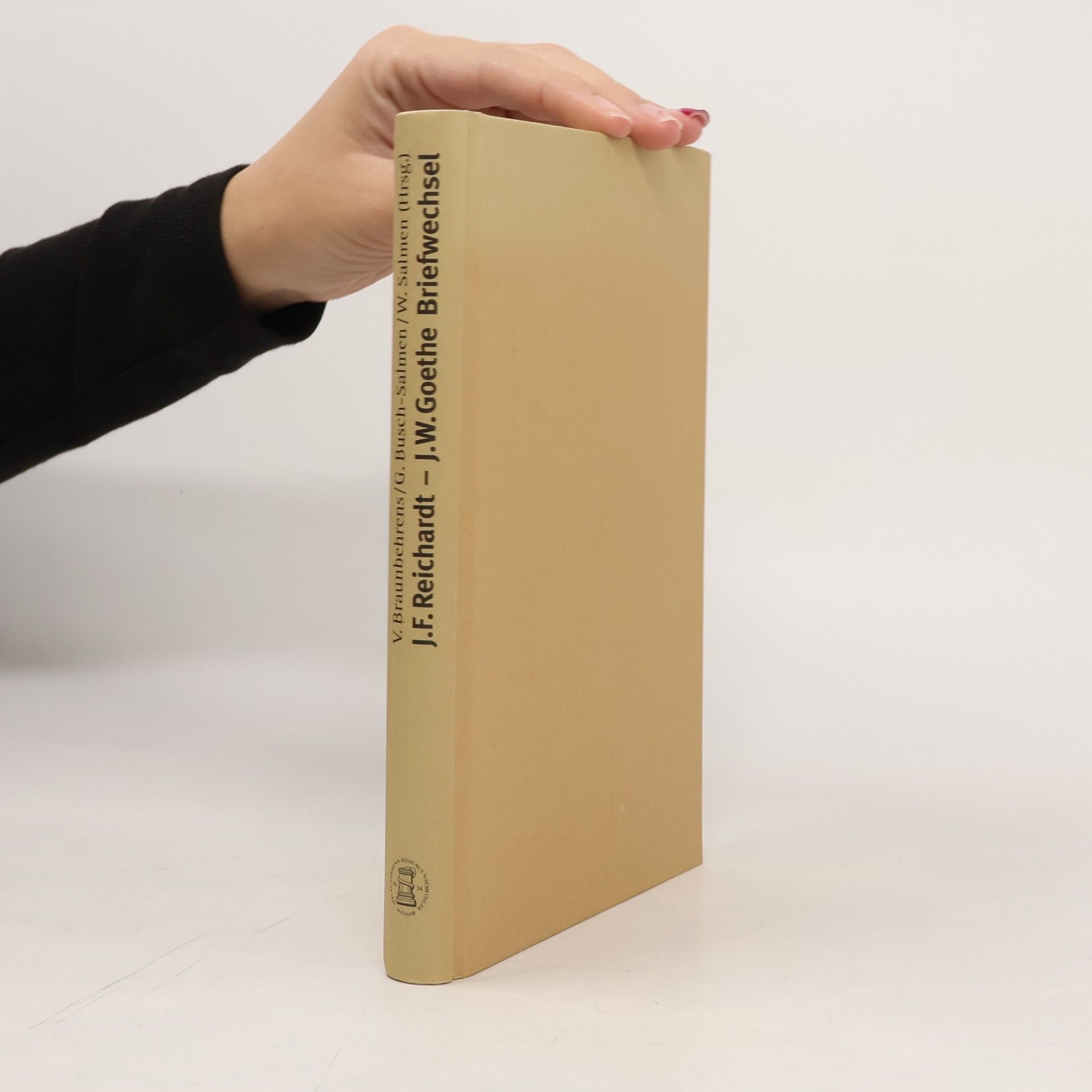Volkmar Braunbehrens J.F. Reichardt - J.W. Goethe Briefwechsel