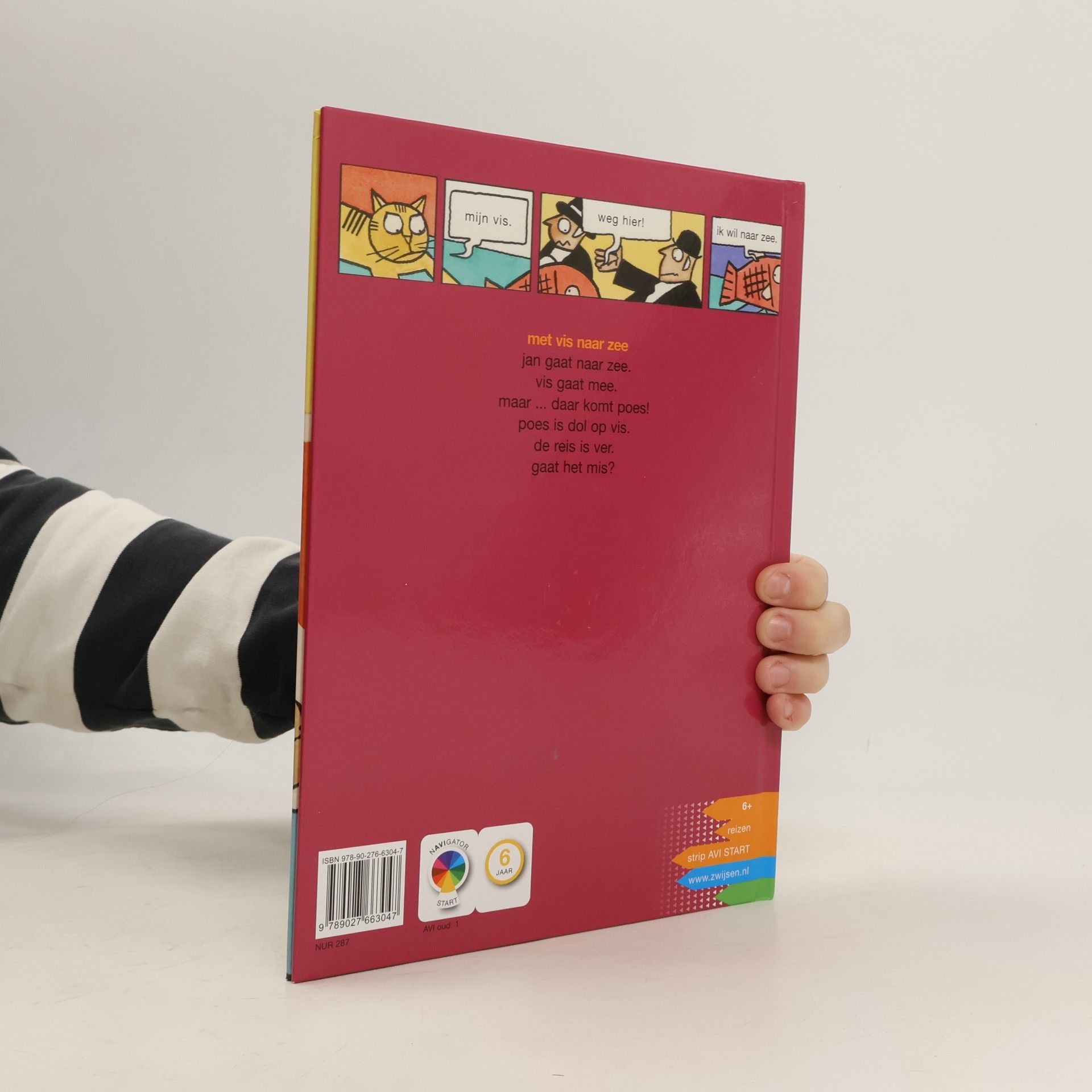 Jan Jutte Strip voor beginnende lezers: Met vis naar zee