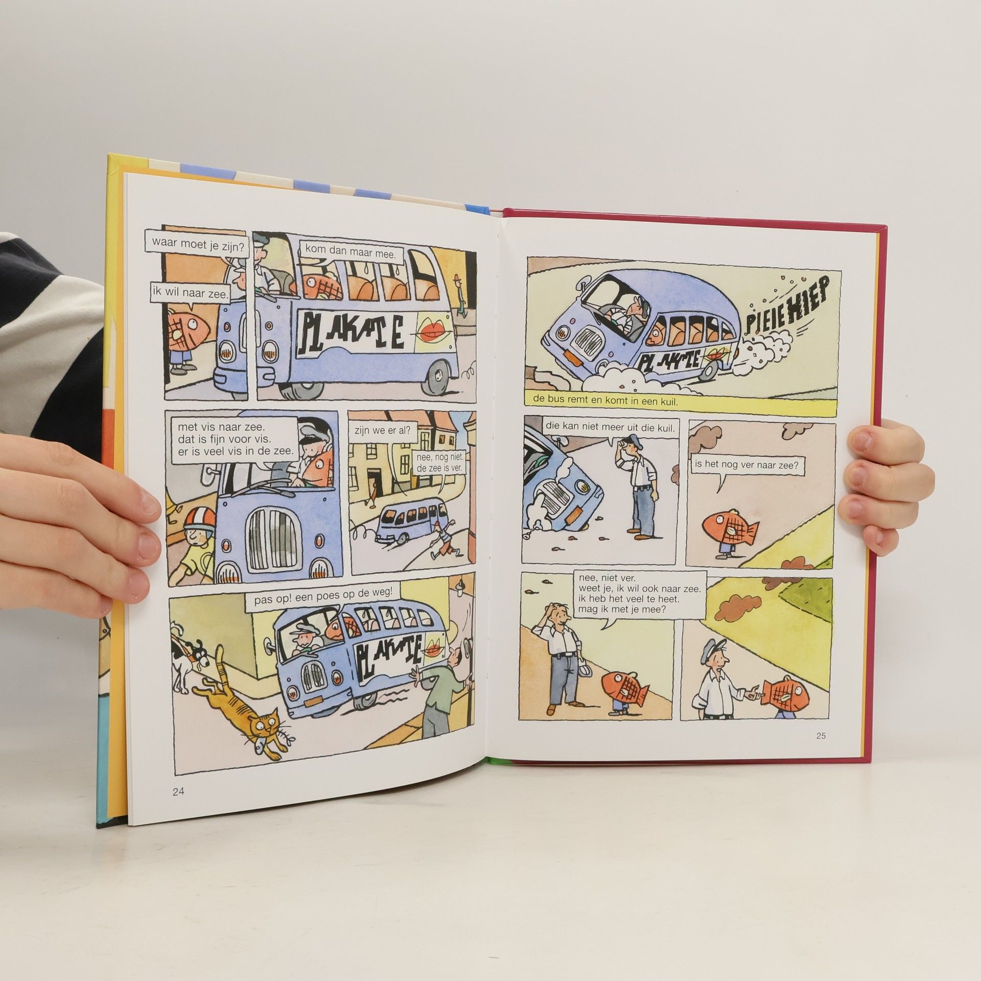 Jan Jutte Strip voor beginnende lezers: Met vis naar zee