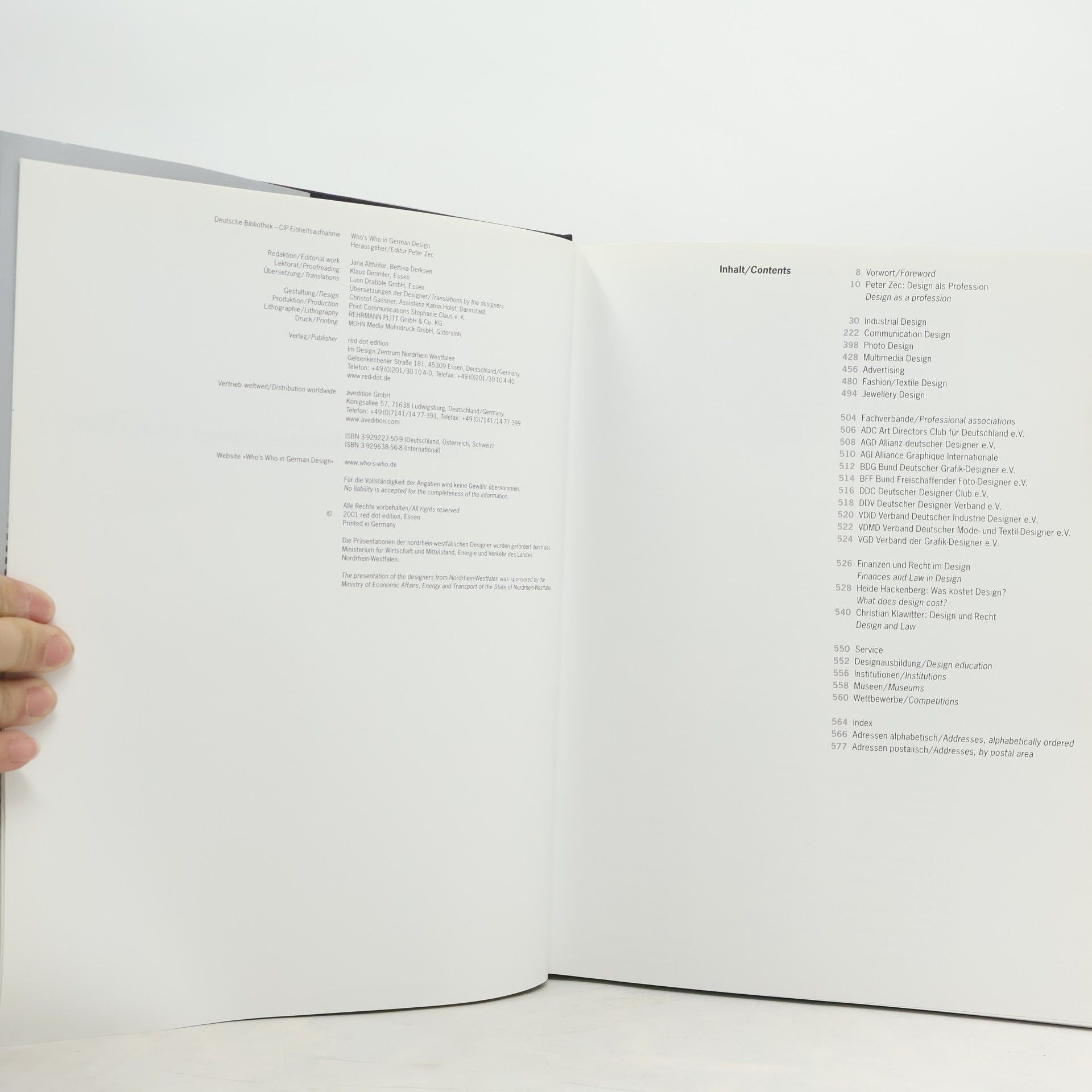 Peter Zec Who's Who in German Design: 2001/2002