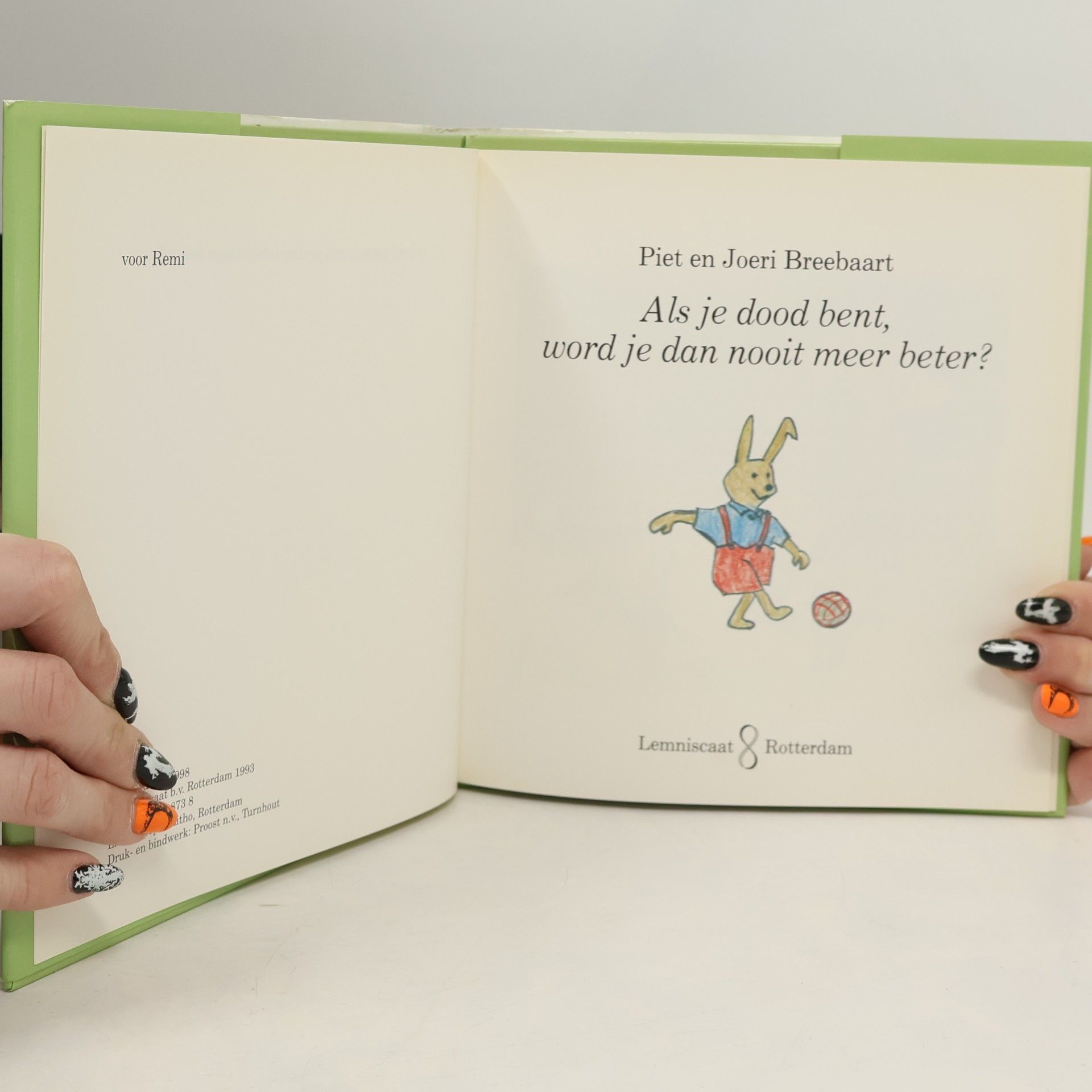 Joeri Breebaart Als je dood bent word je dan nooit meer beter?