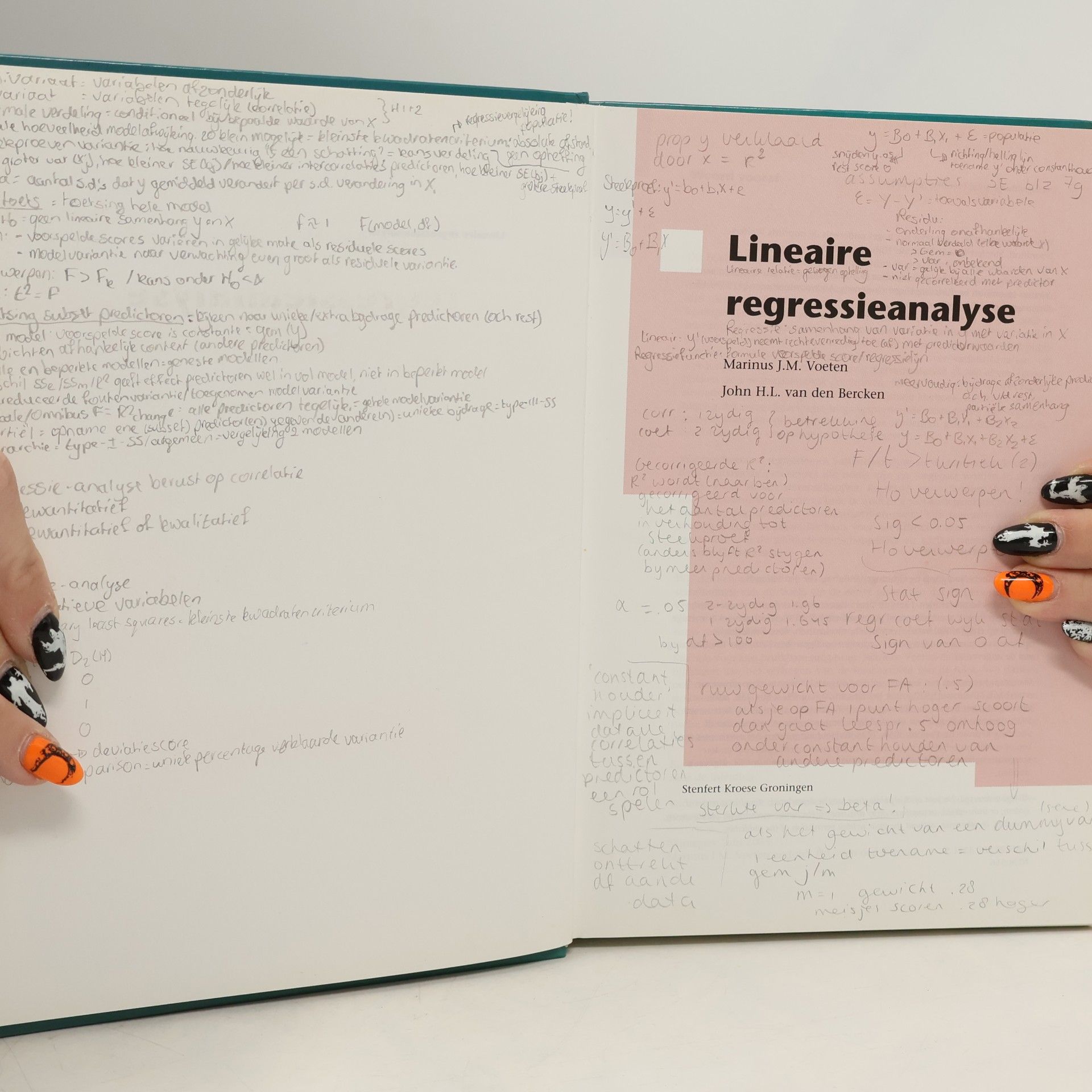 M.J.M. Voeten Lineaire regressieanalyse