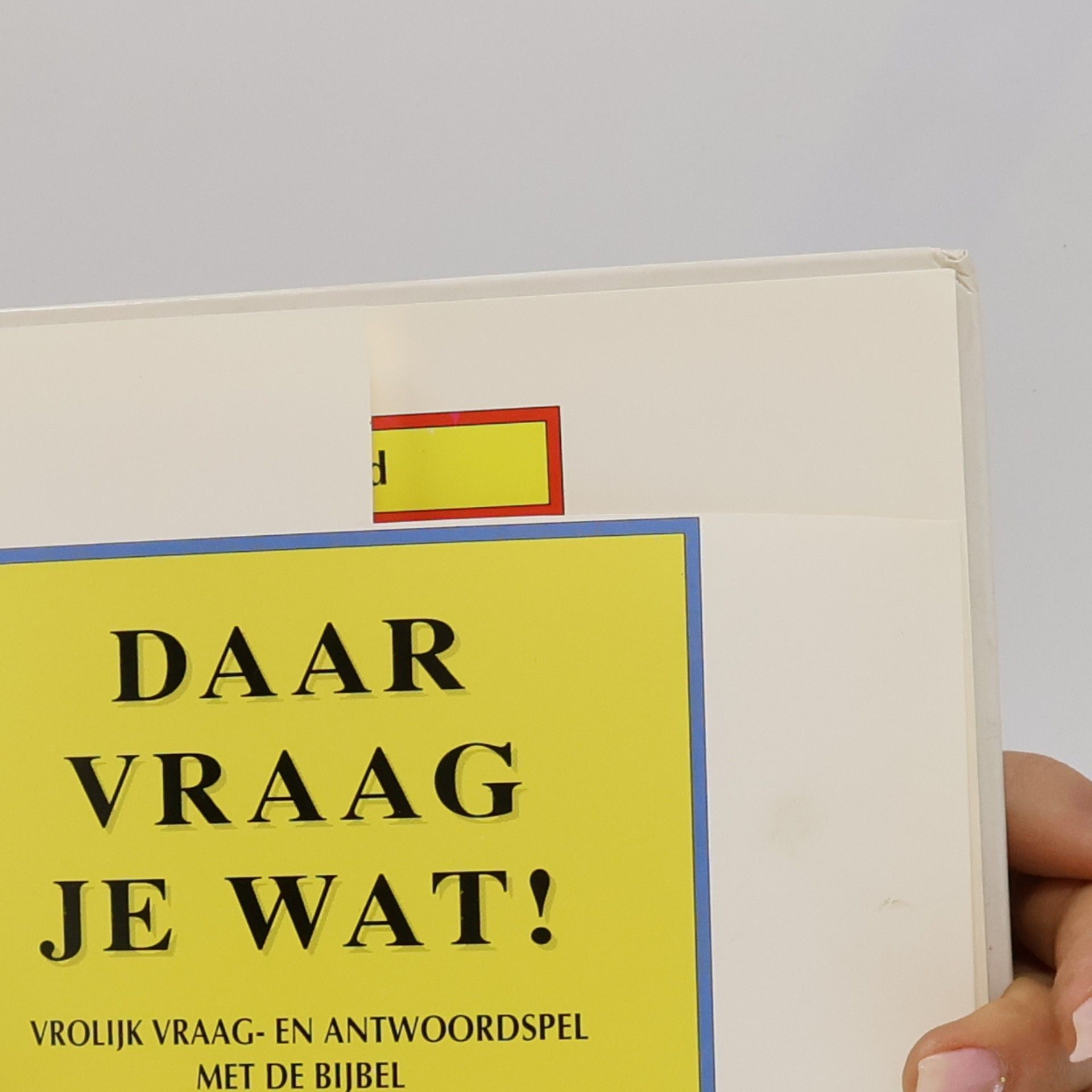 S. D. Schindler Daar vraag je wat!