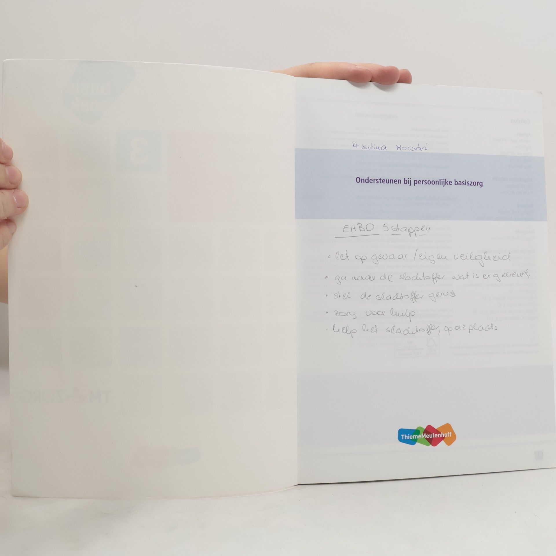 Gerda Verhey Zorg basisboek - 3: Ondersteunen bij persoonlijke basiszorg